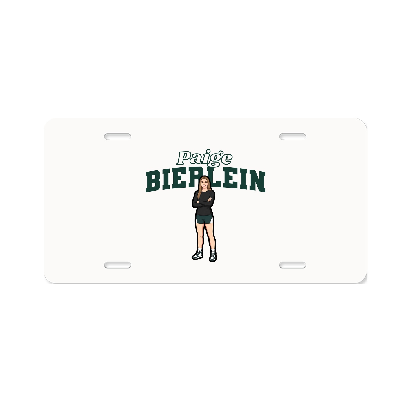 License Plate — Name Arch in Classic