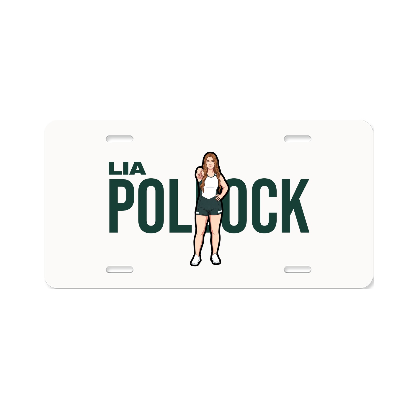 License Plate — Player Name in Classic