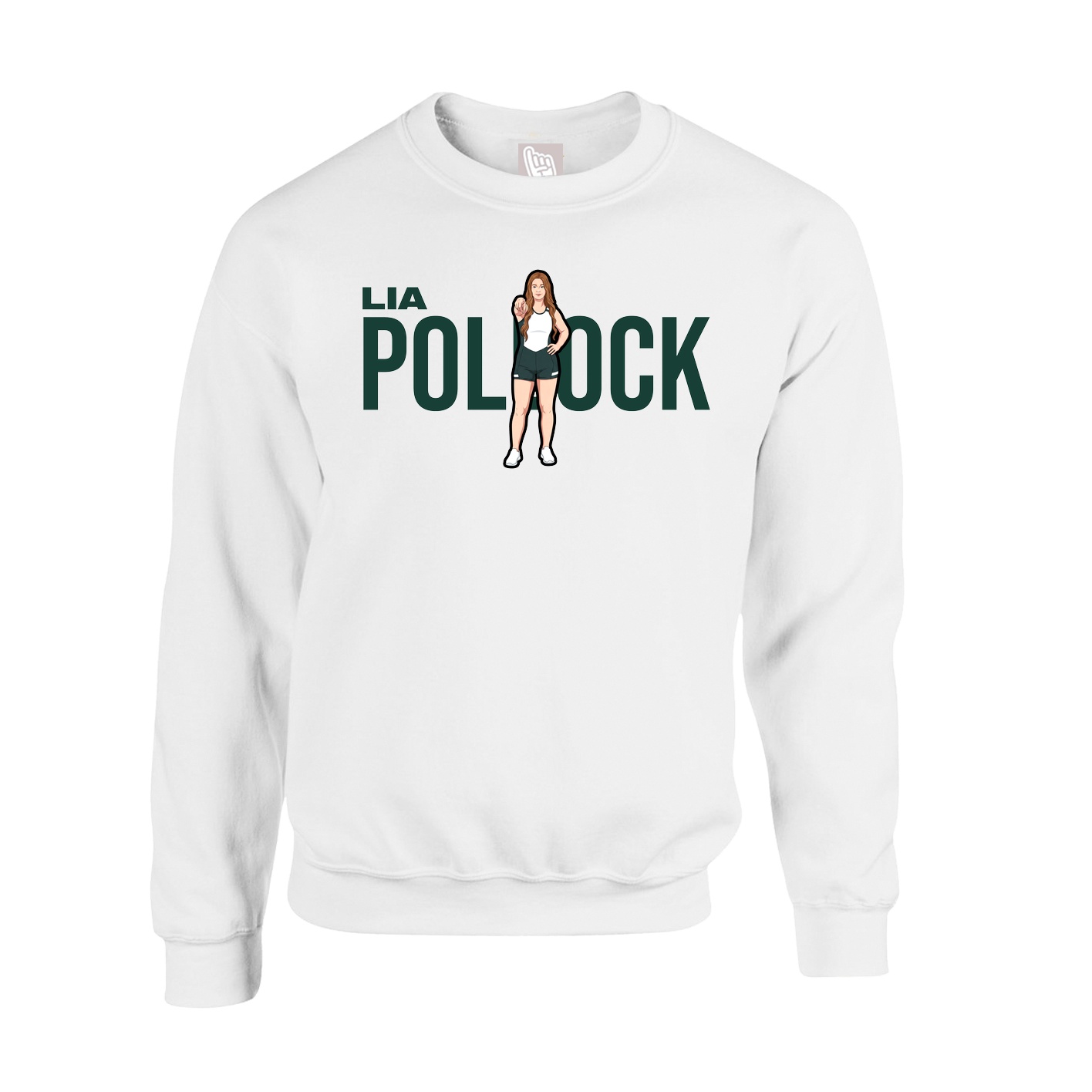 Fleece Crew — Player Name in White