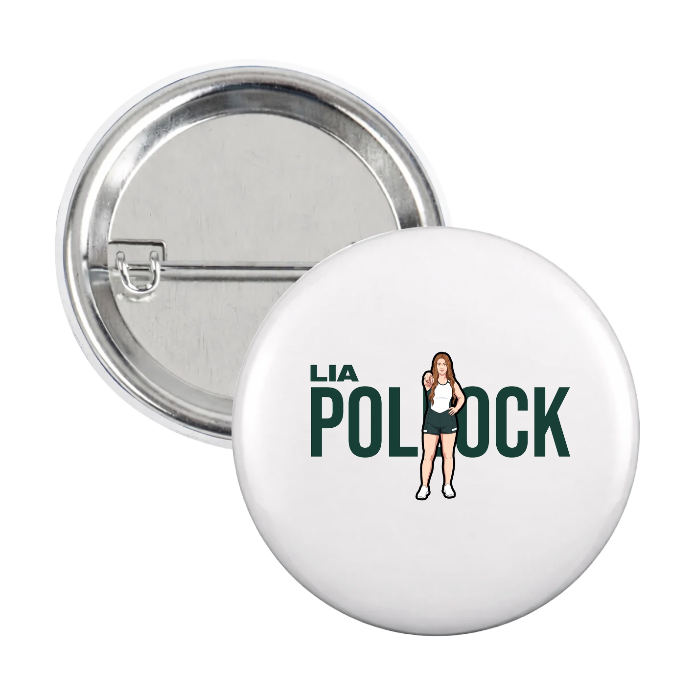 Game Day Button — Player Name in White