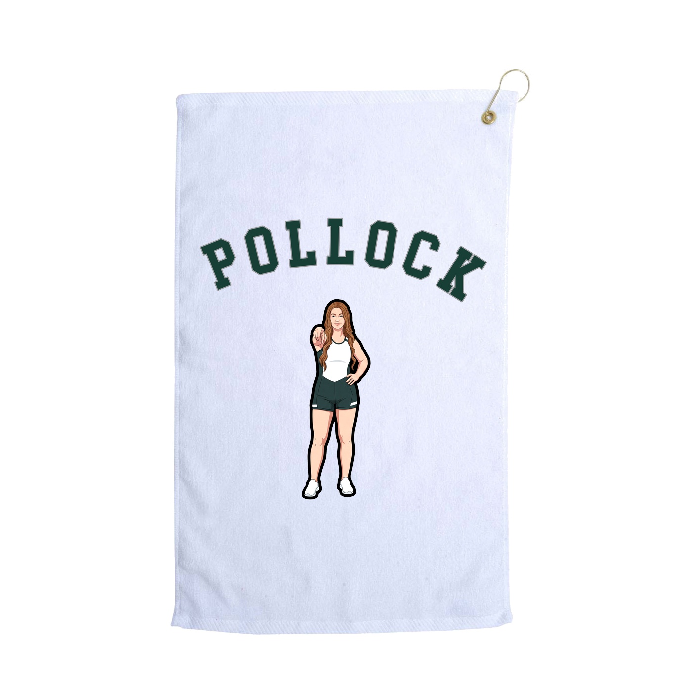 Golf Towel — Shirsey Arch in White