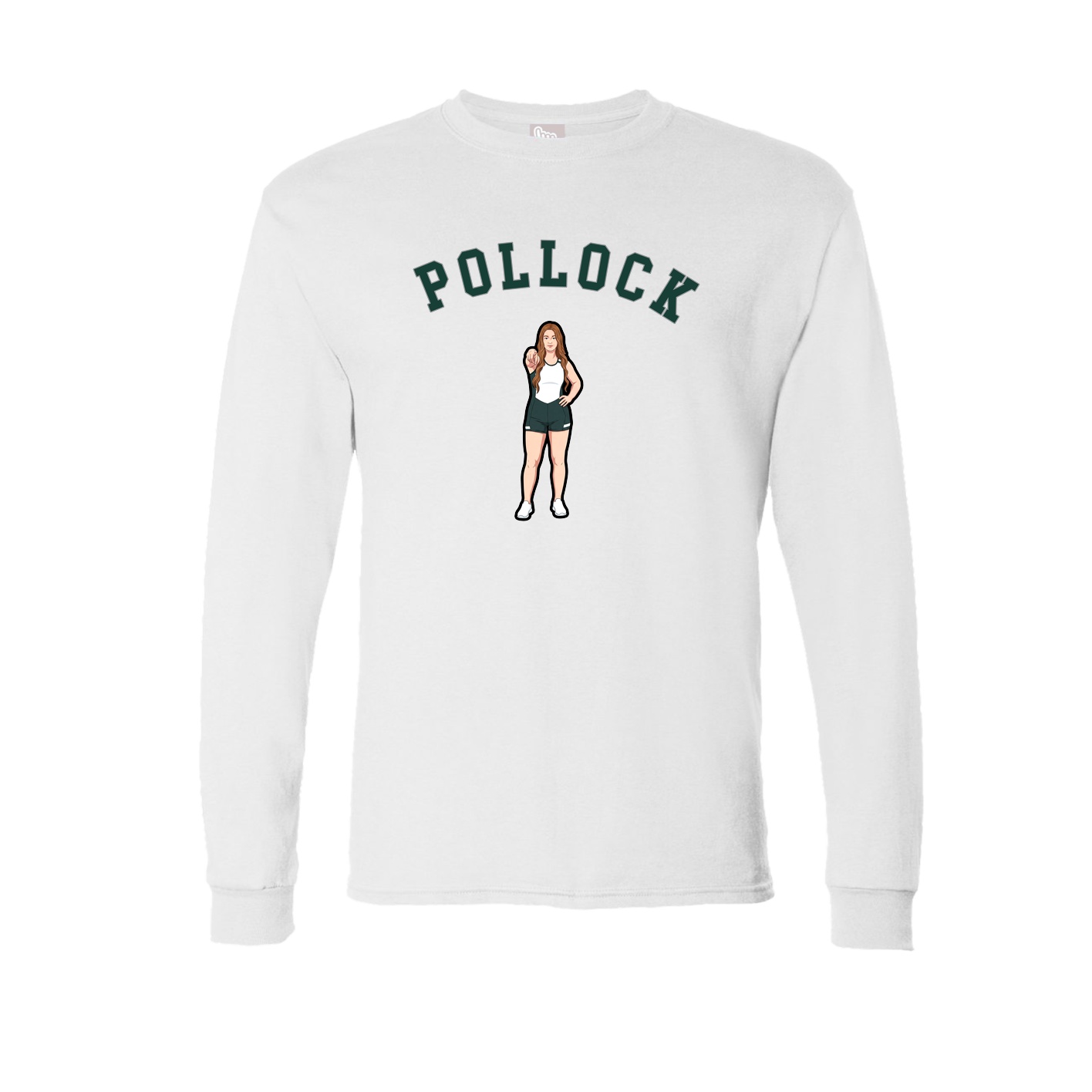 Long Sleeve Tee — Shirsey Arch in White