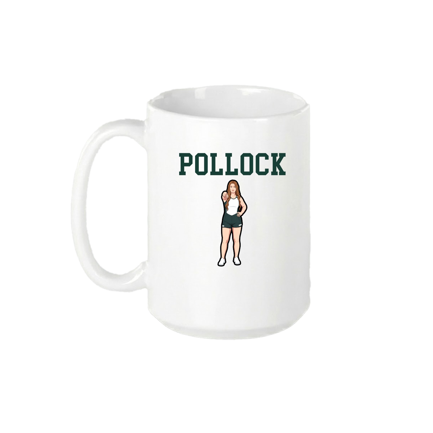 15oz Coffee Mug — Shirsey in White