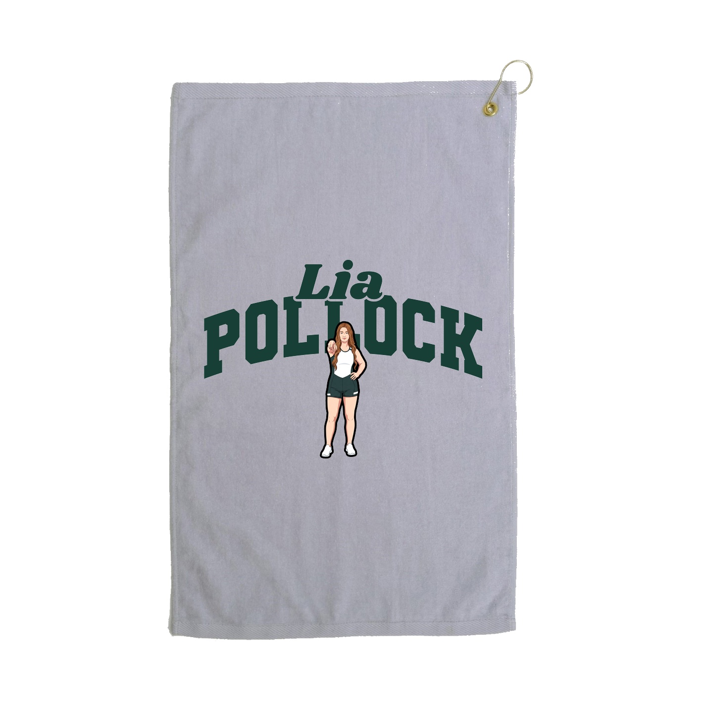 Golf Towel — Signature Arch in Grey