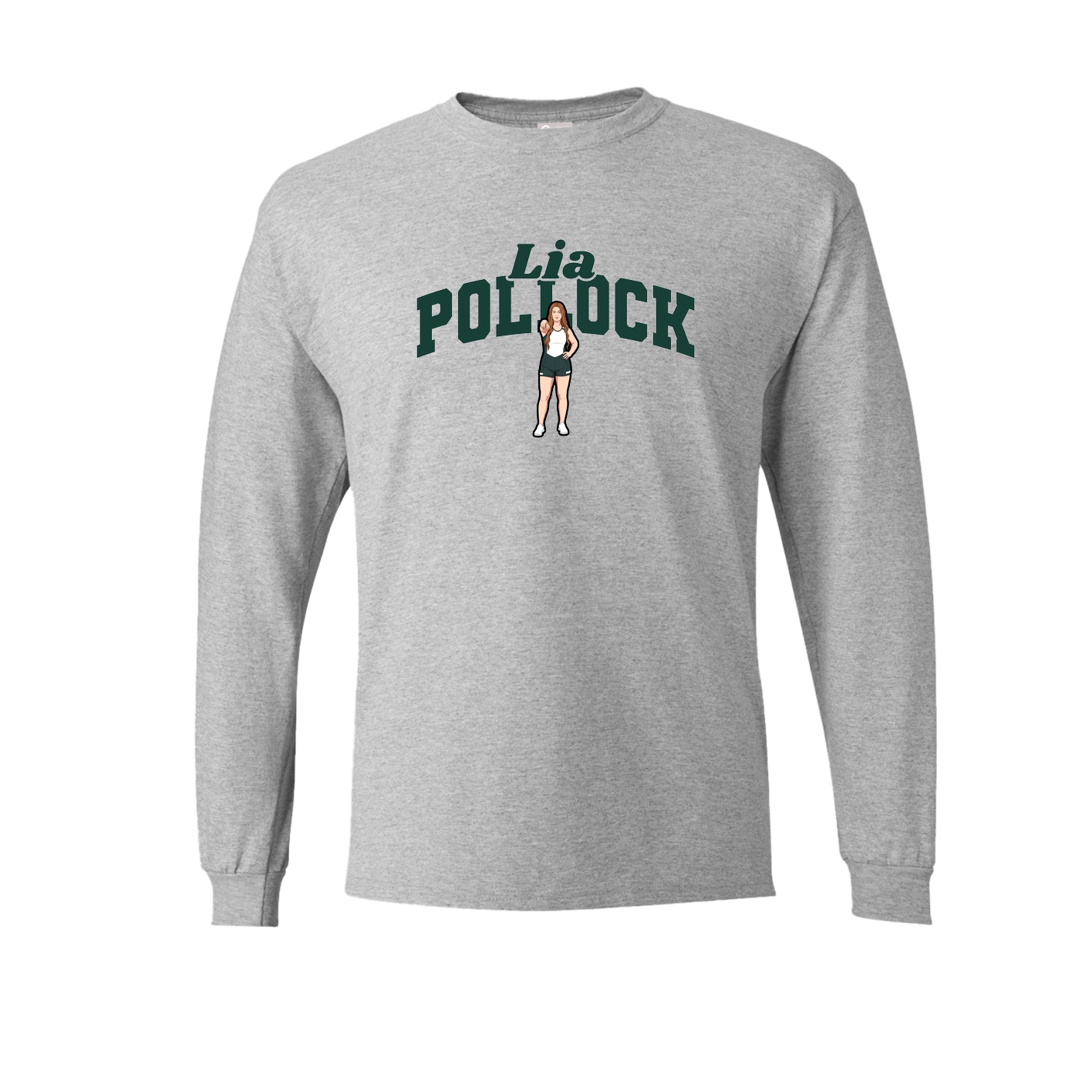 Long Sleeve Tee — Signature Arch in Grey