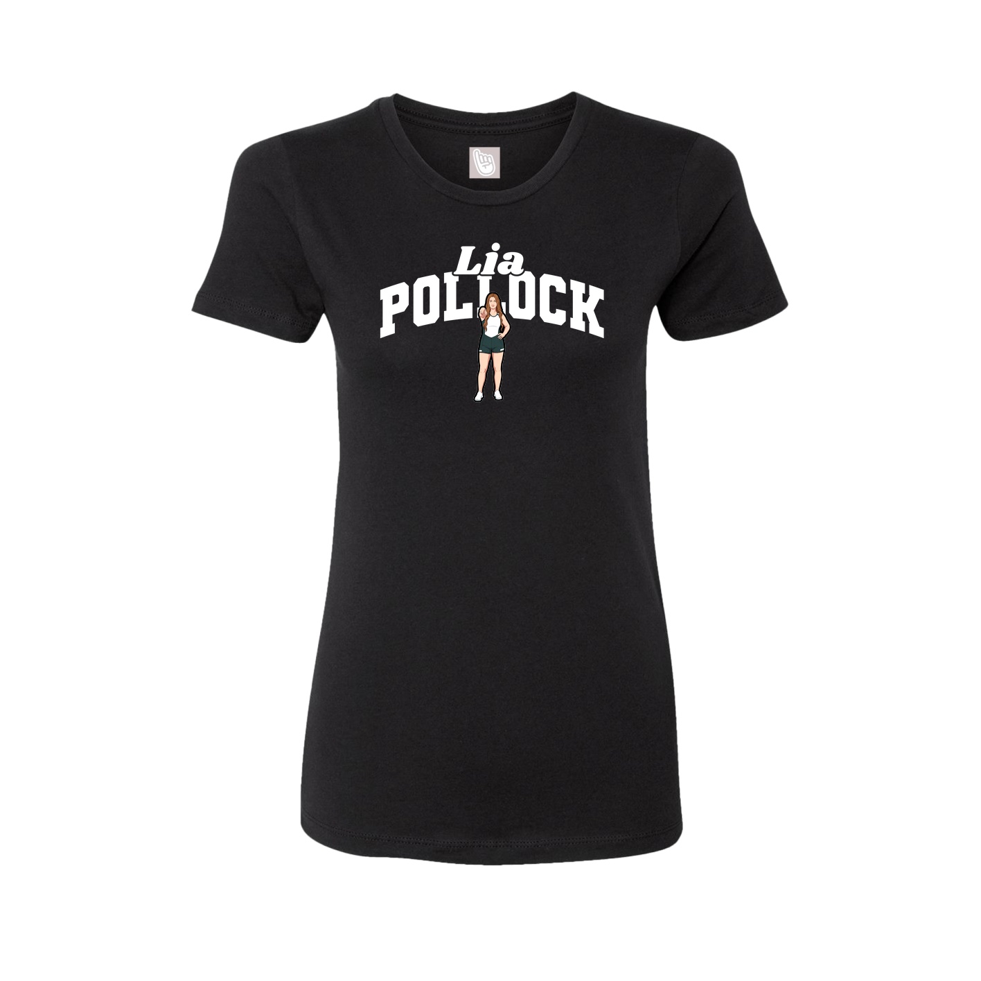 Womens Tee — Signature Arch in Black