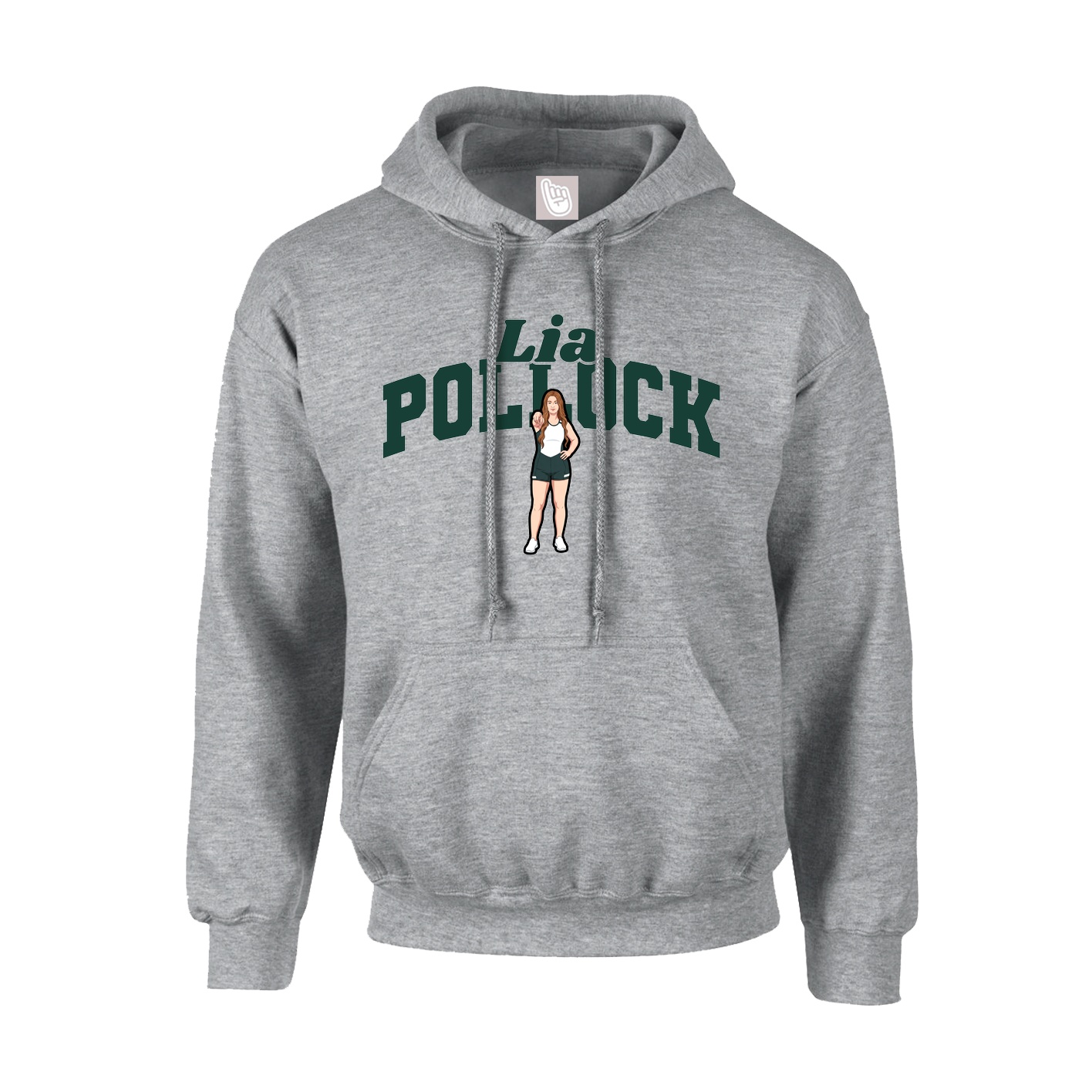 Hoodie — Signature Arch in Grey