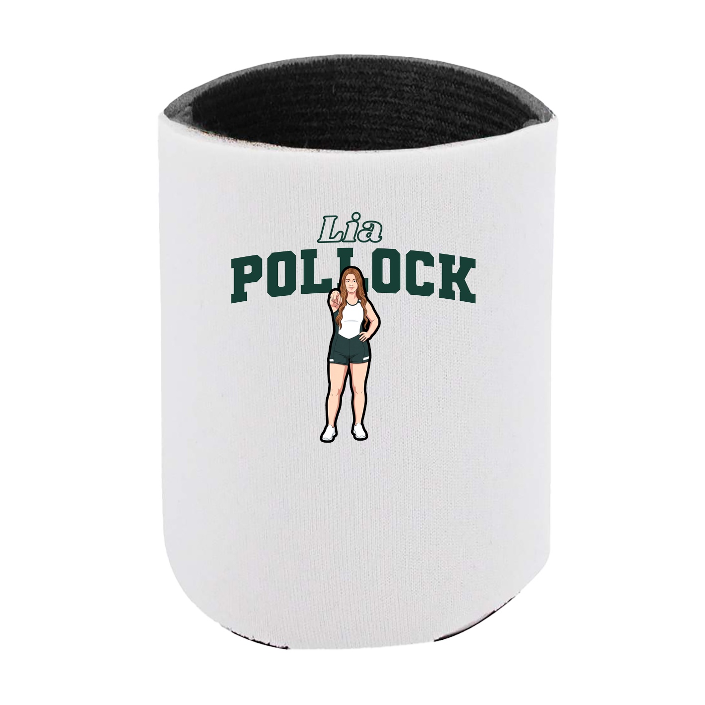 Can Holder — Name Arch in White