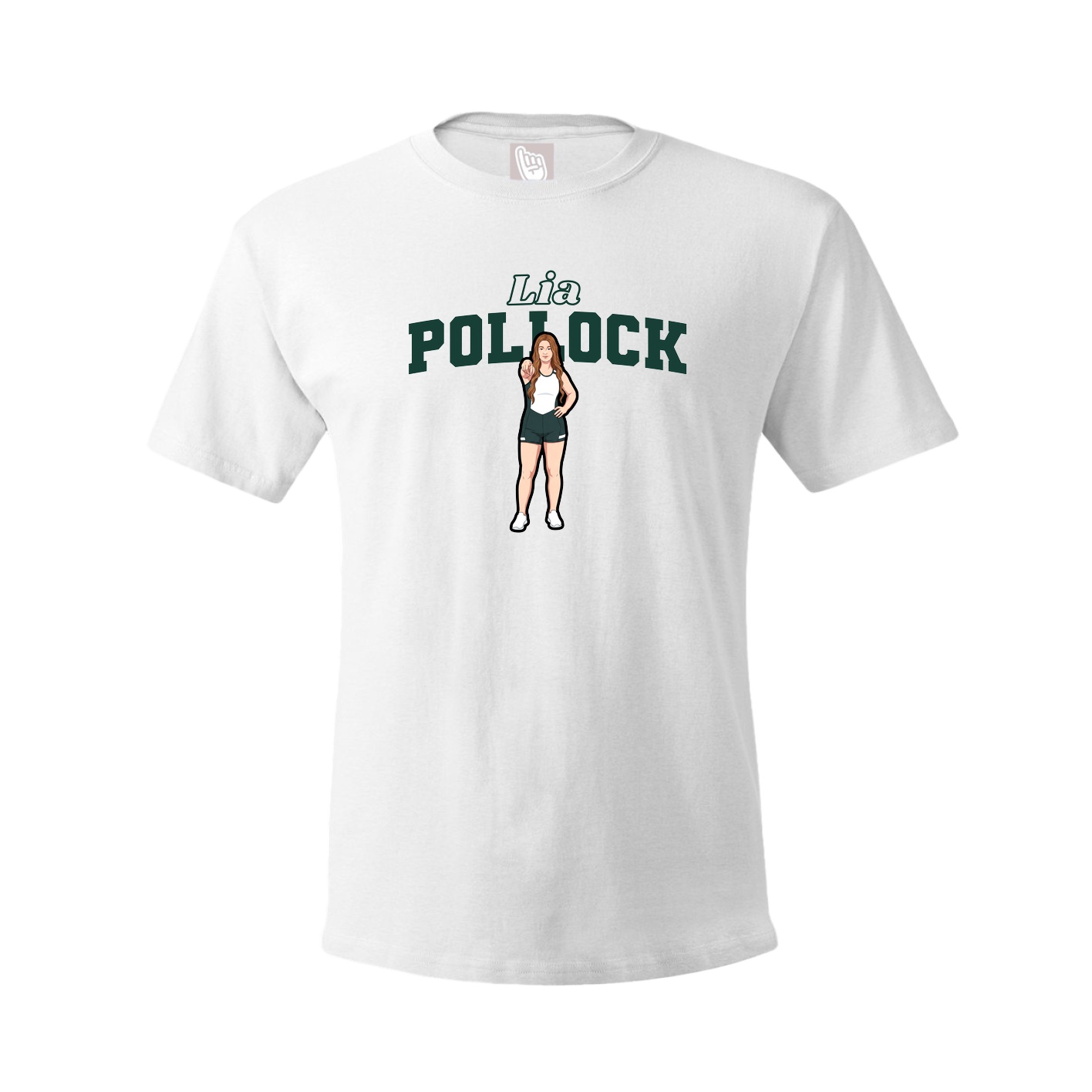 Tee — Name Arch in White