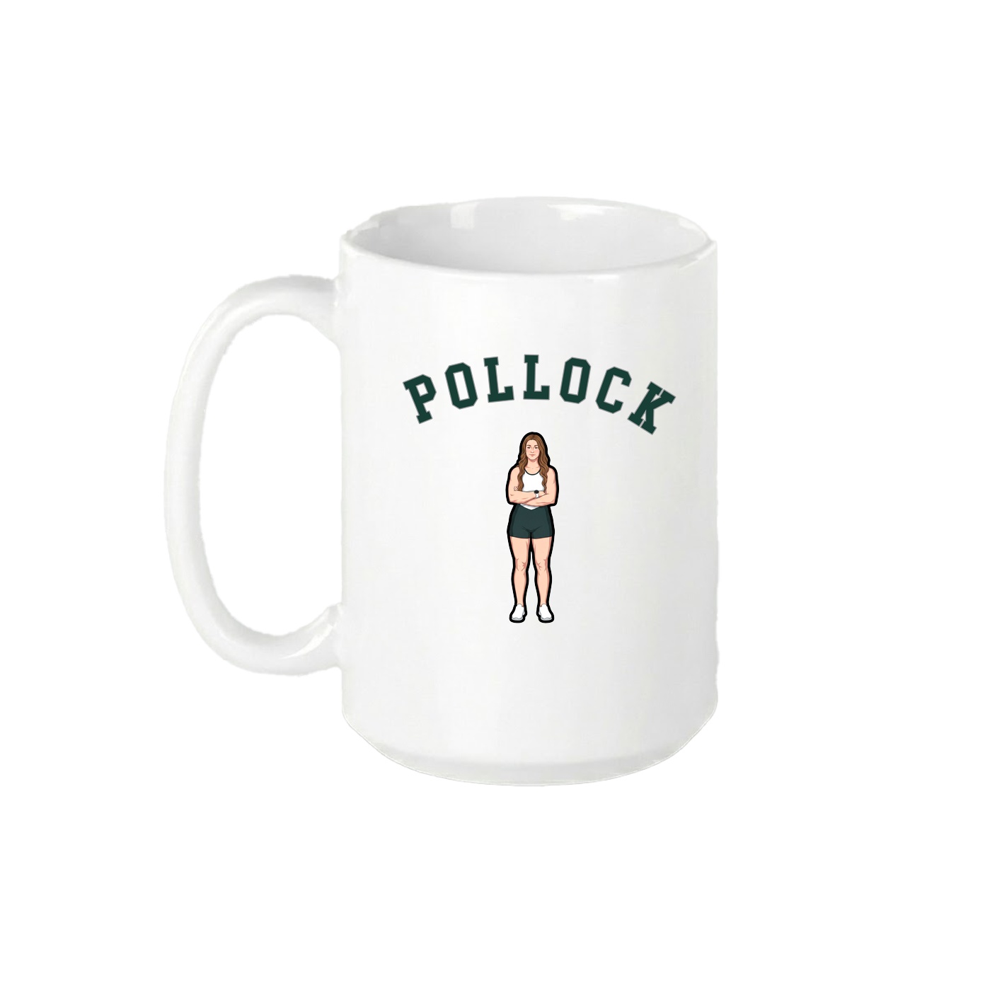 15oz Coffee Mug — Shirsey Arch in White