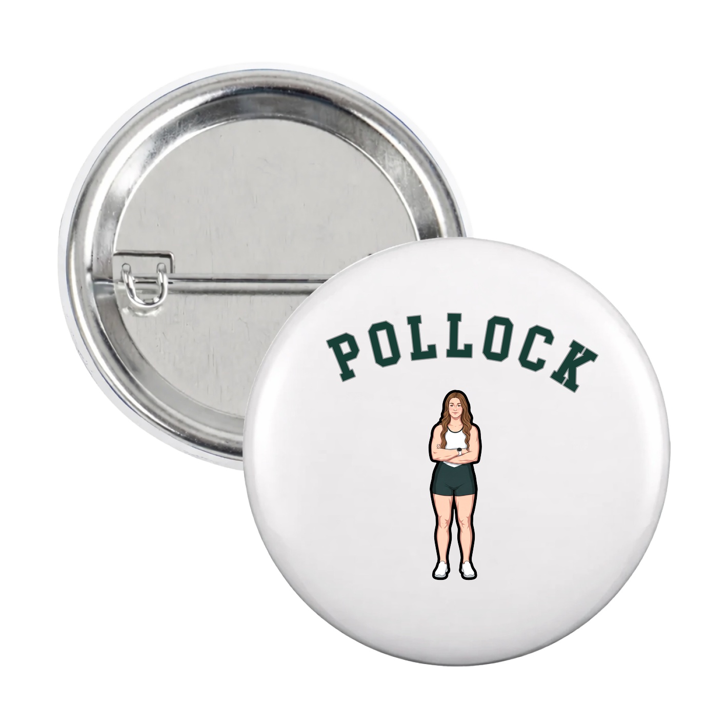 Game Day Button — Shirsey Arch in White