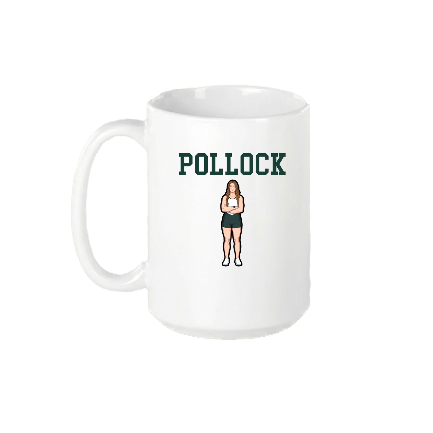 15oz Coffee Mug — Shirsey in White