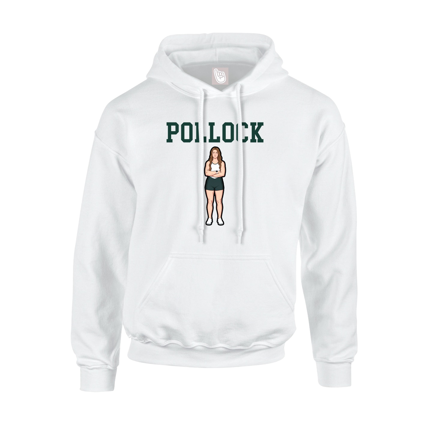 Hoodie — Shirsey in White