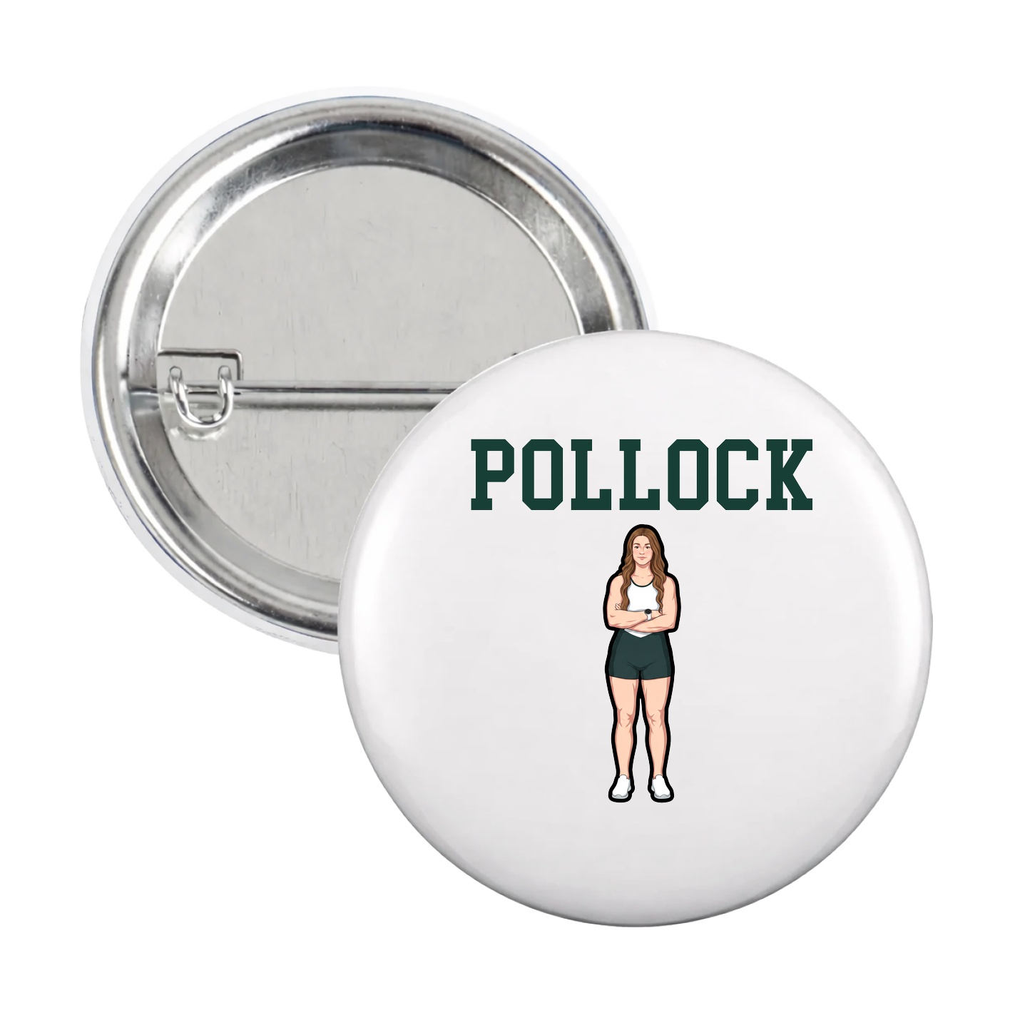 Game Day Button — Shirsey in White