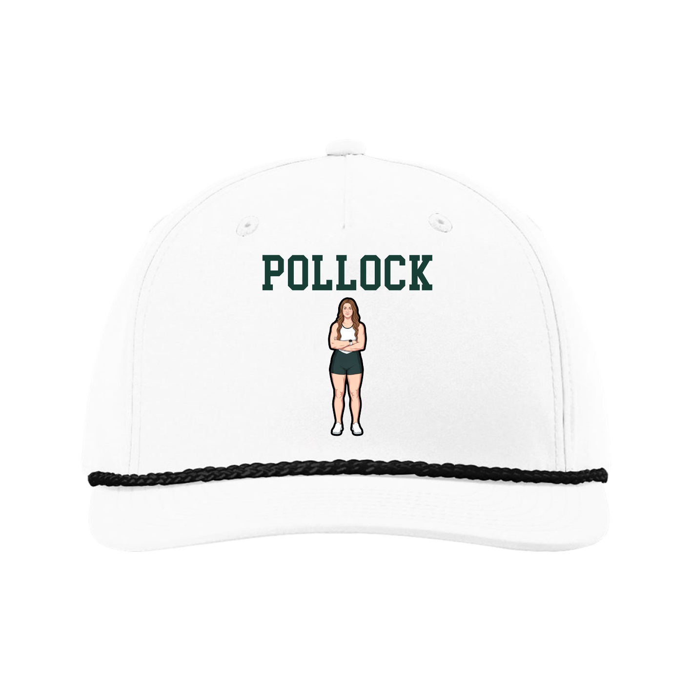 Five-Panel Classic Rope Cap — Shirsey in White