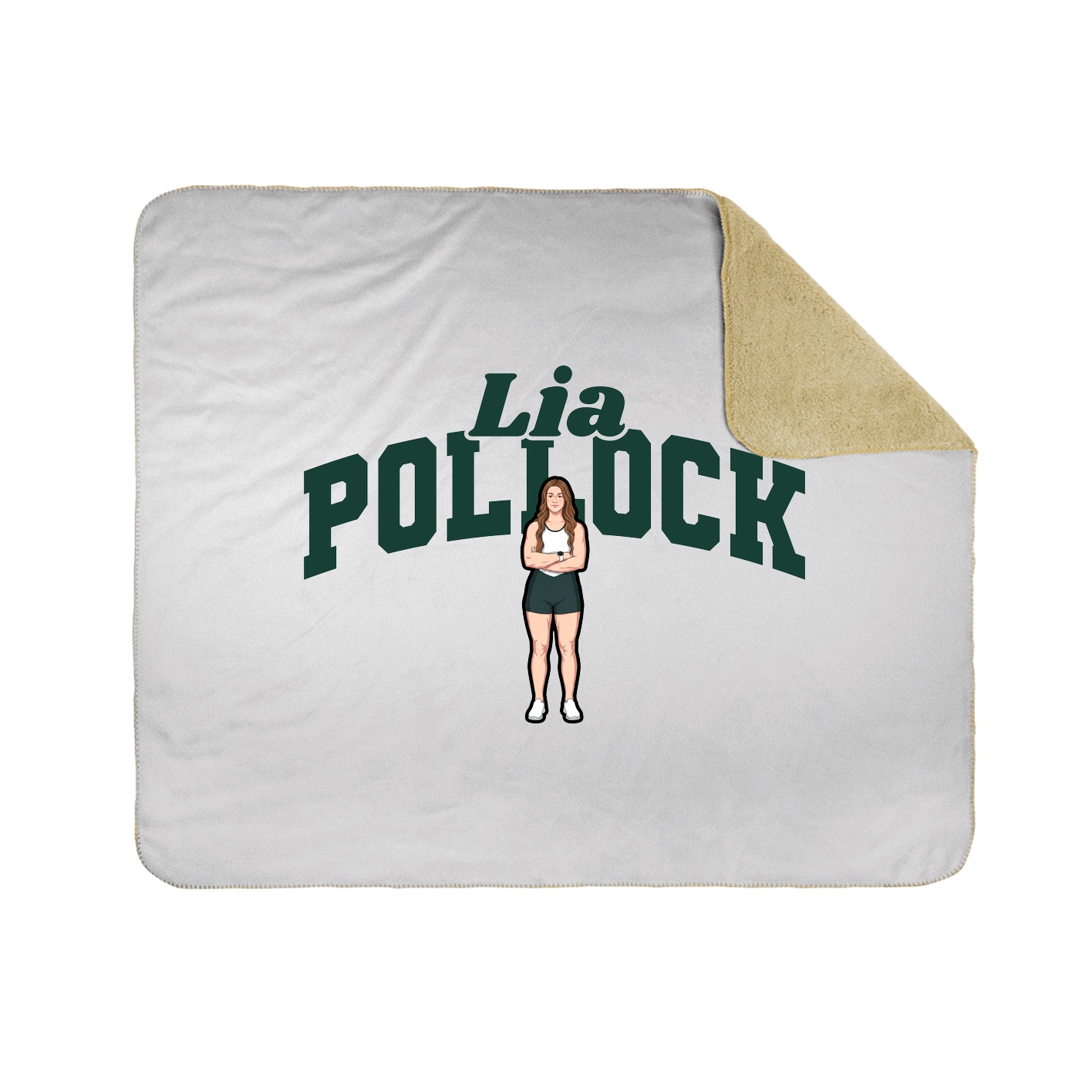 Throw Blanket — Signature Arch in White
