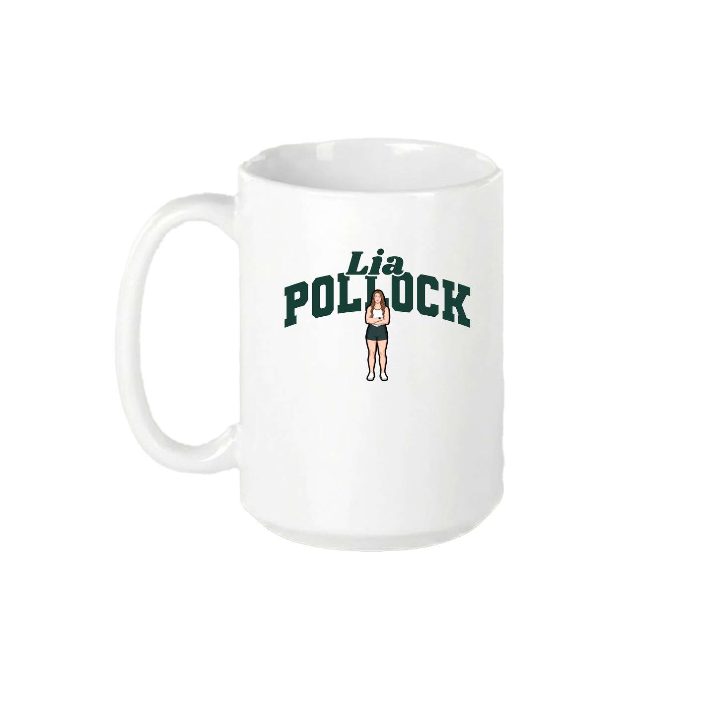 15oz Coffee Mug — Signature Arch in White