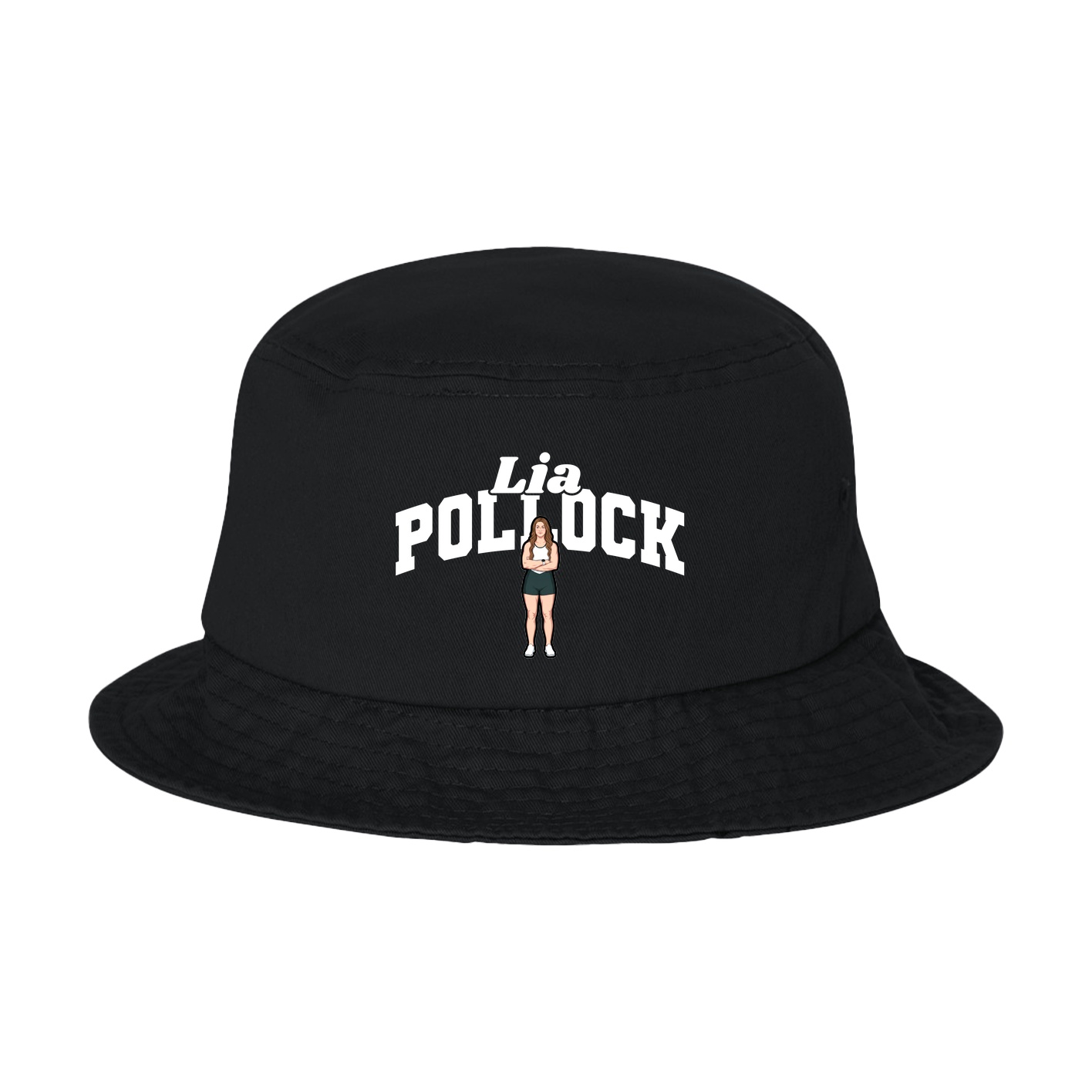 Bucket Cap — Signature Arch in Black