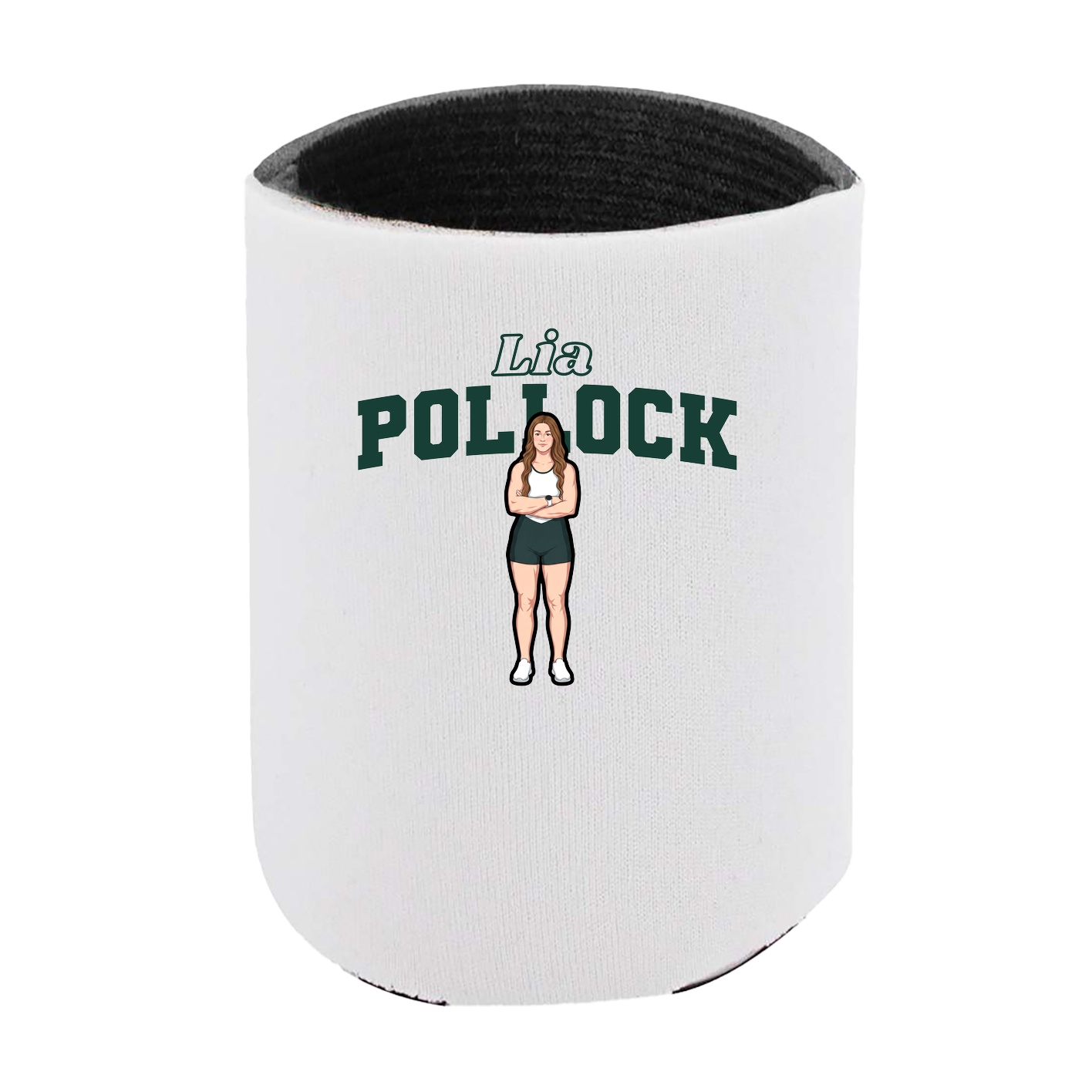 Can Holder — Name Arch in White