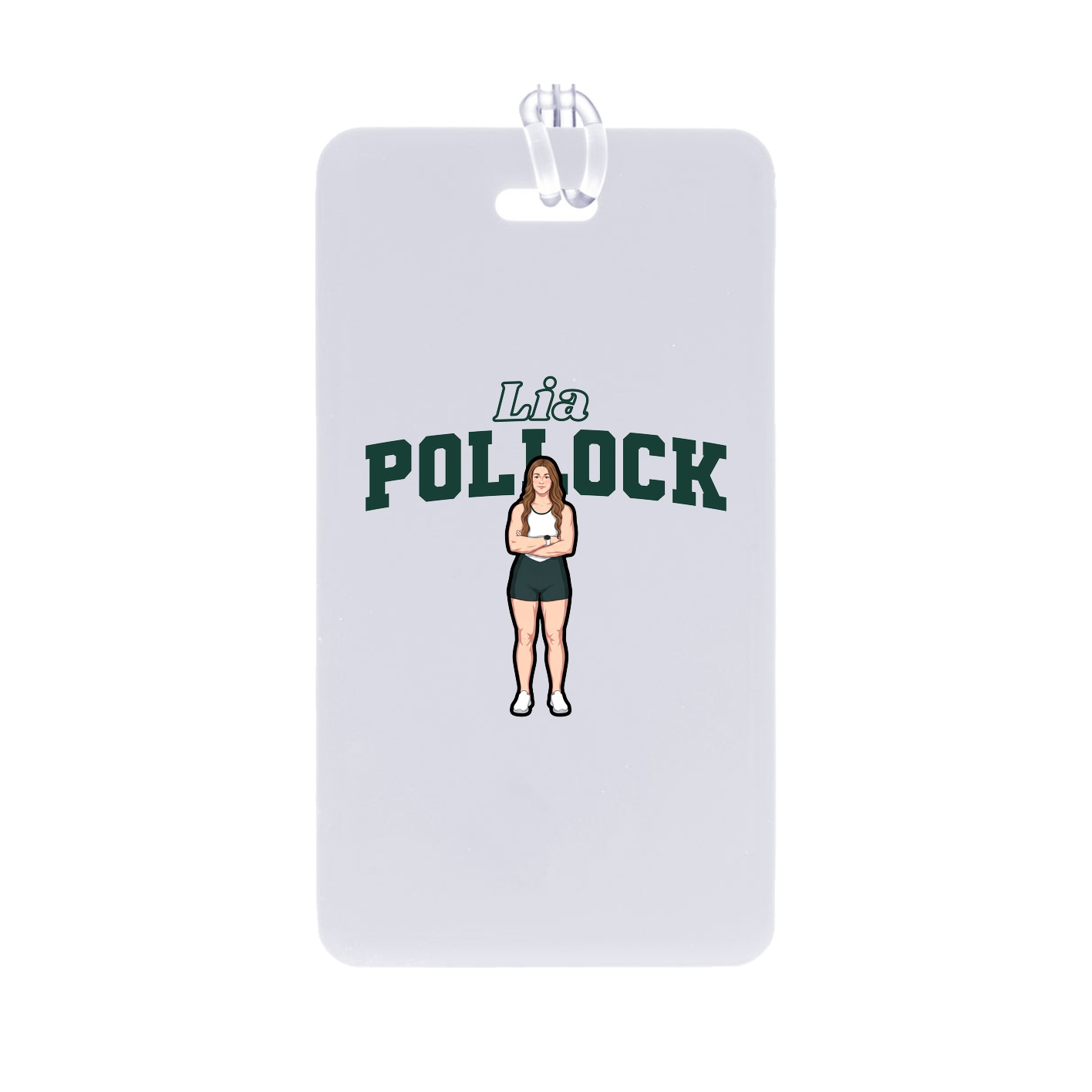 Bag Tag — Name Arch in Classic