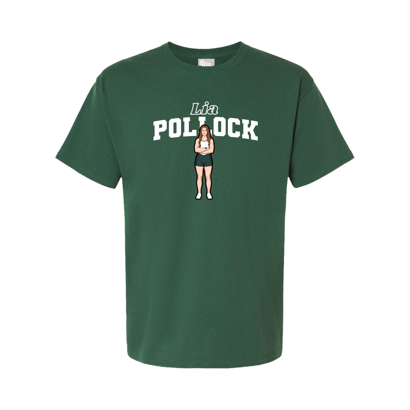 Tee — Name Arch in Green