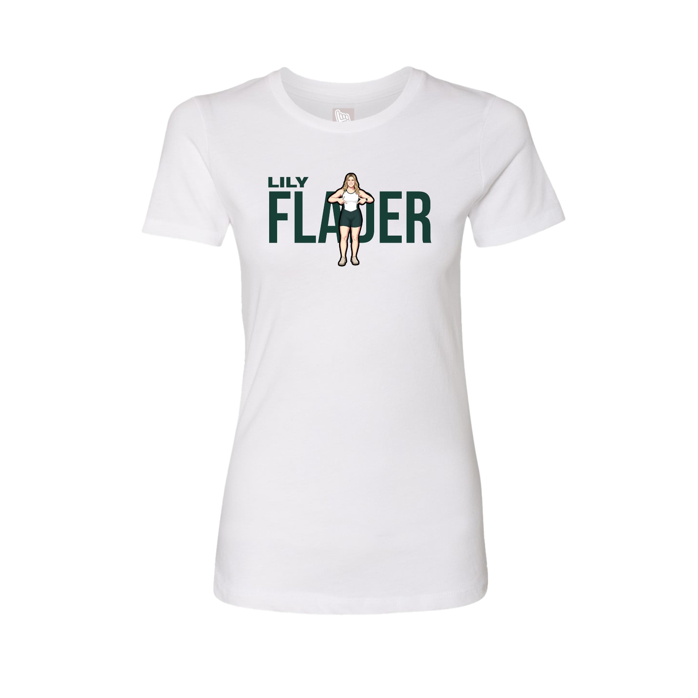 Womens Tee — Player Name in White