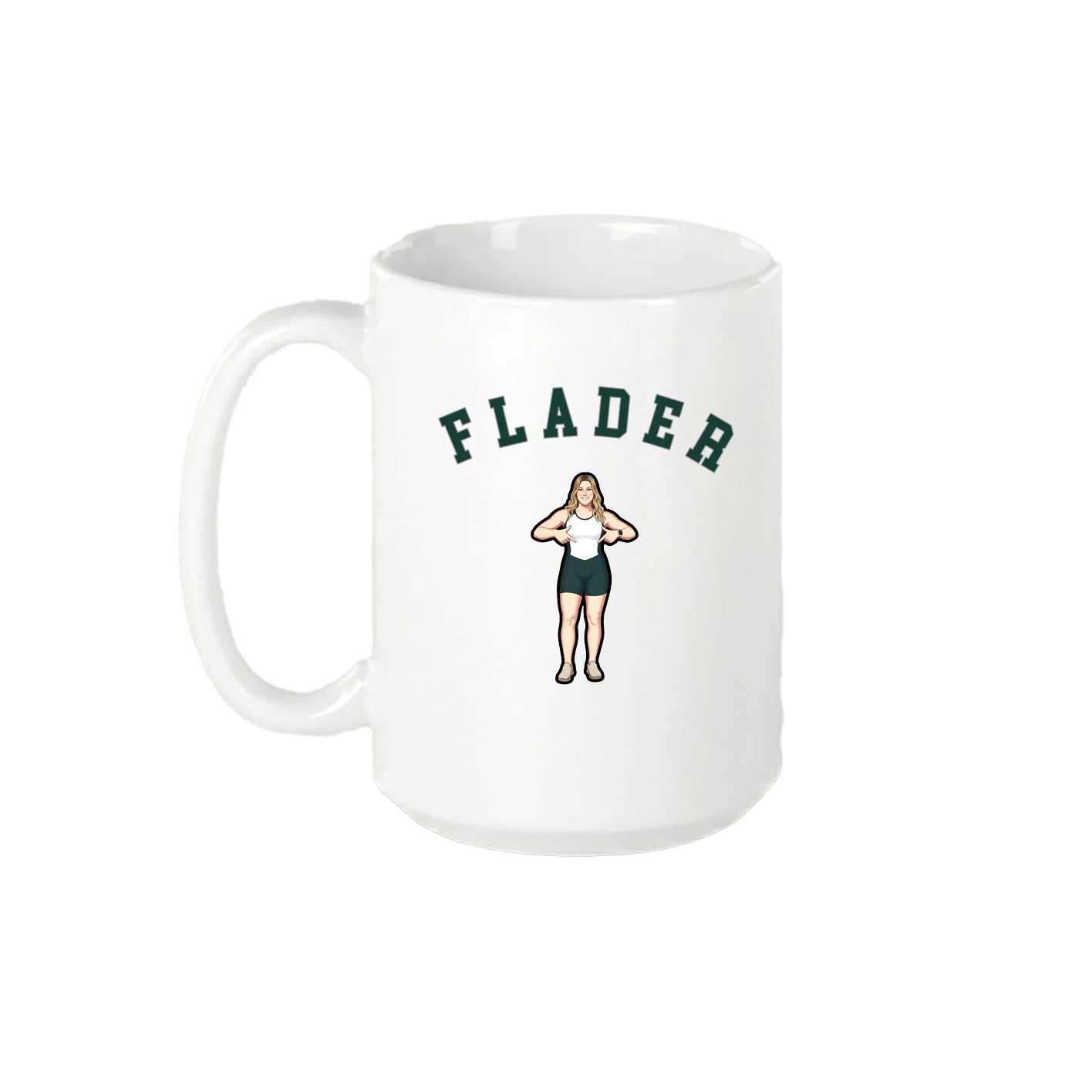 15oz Coffee Mug — Shirsey Arch in White