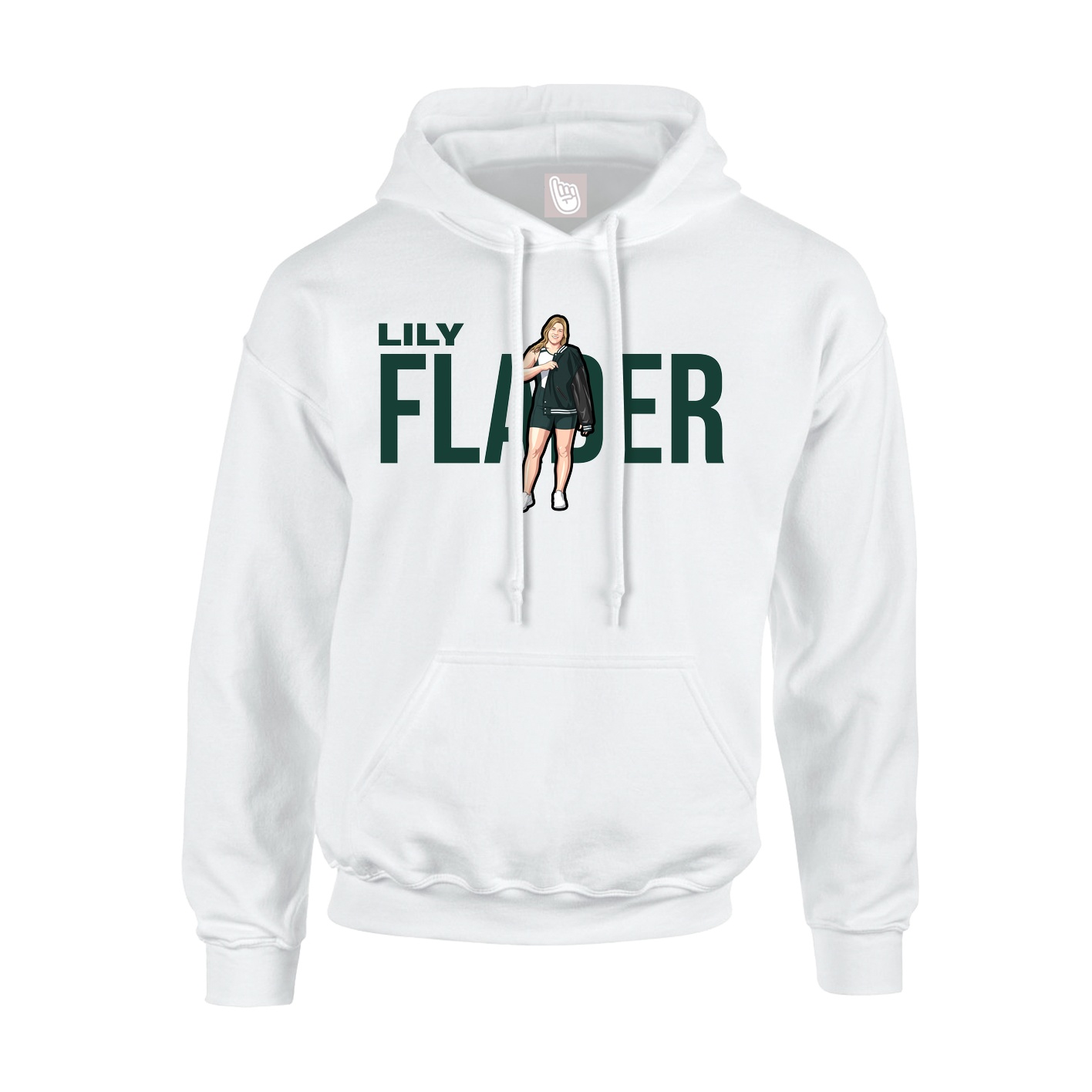 Hoodie — Player Name in White