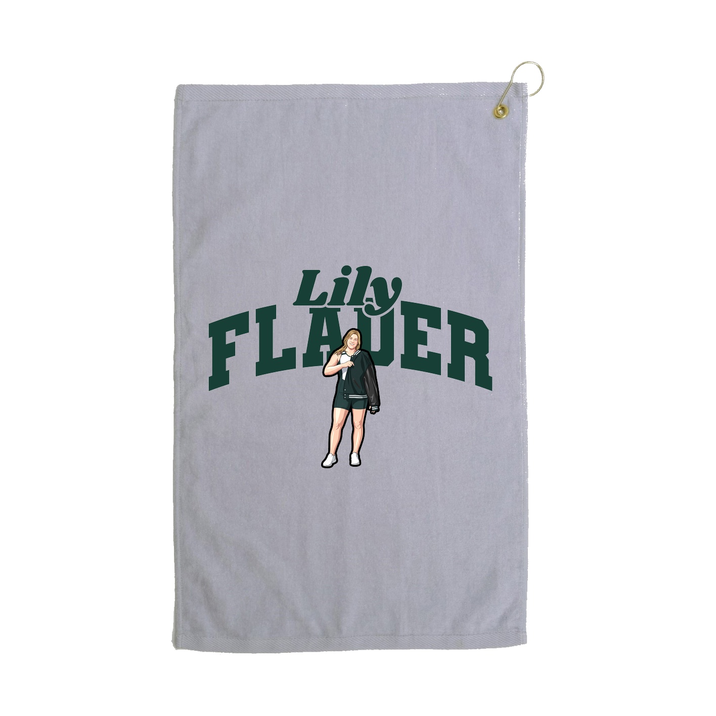 Golf Towel — Signature Arch in Grey