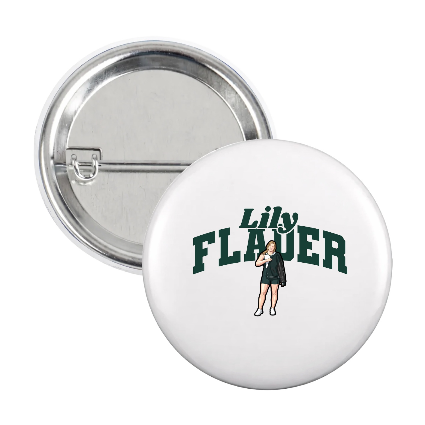 Game Day Button — Signature Arch in White