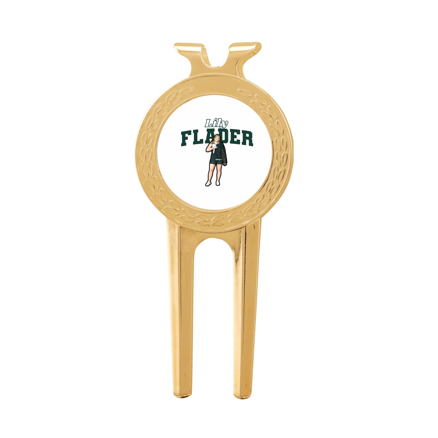 Divot Tool with Ball Marker — Name Arch in Classic