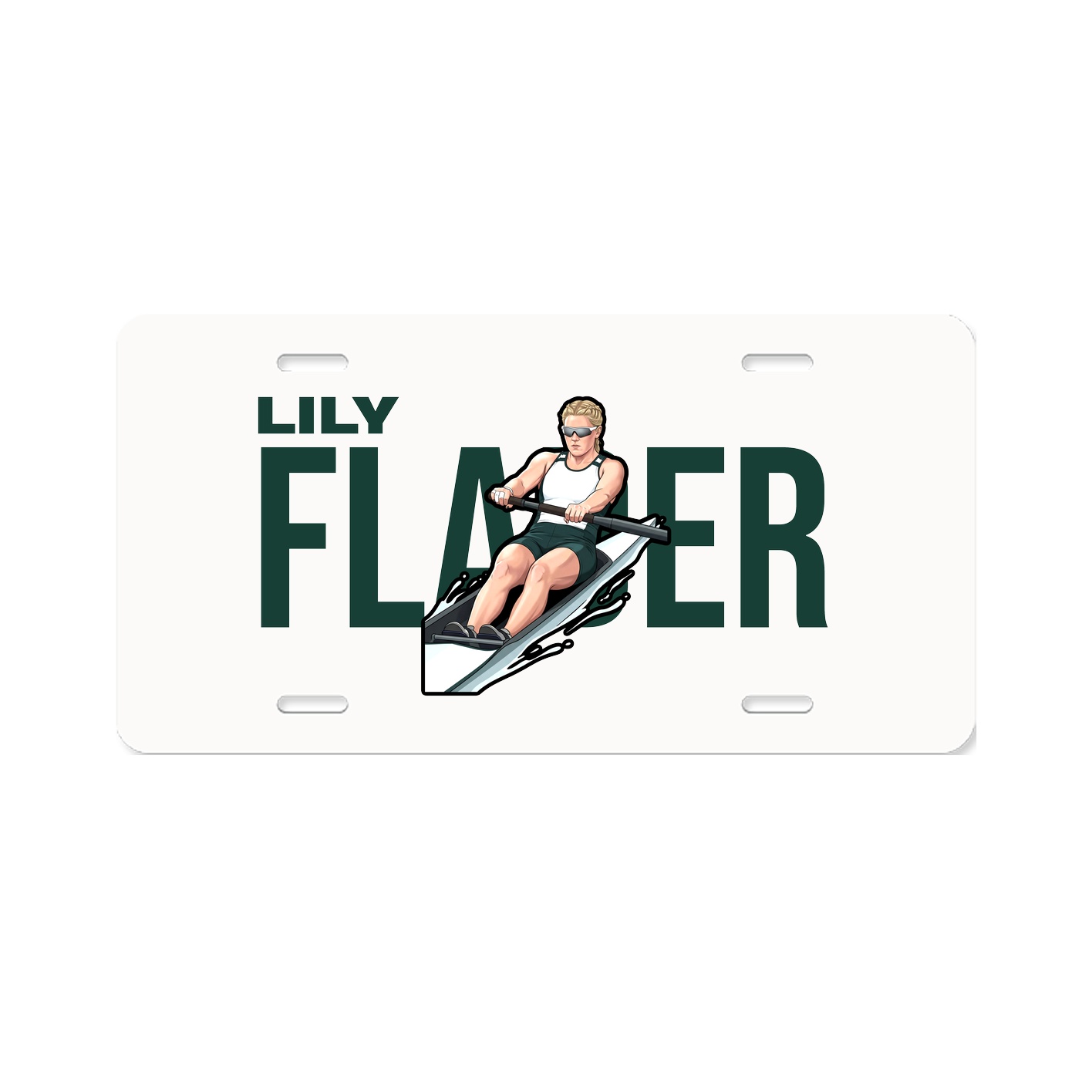 License Plate — Player Name in Classic