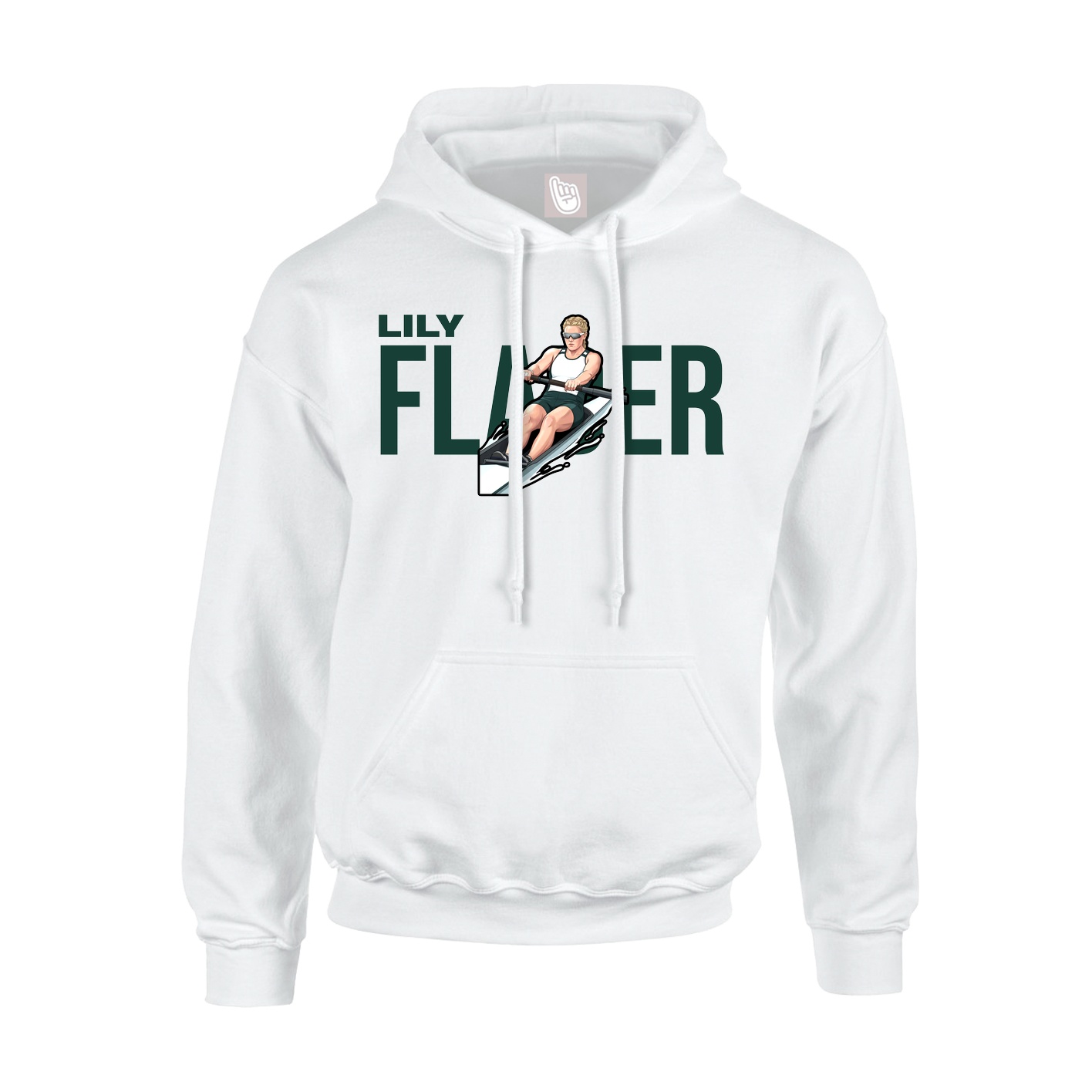 Hoodie — Player Name in White
