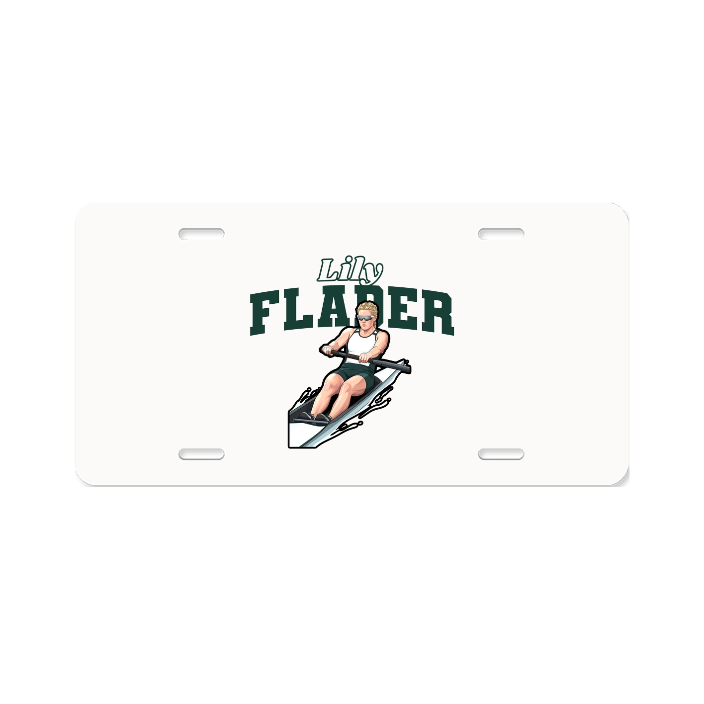 License Plate — Name Arch in Classic