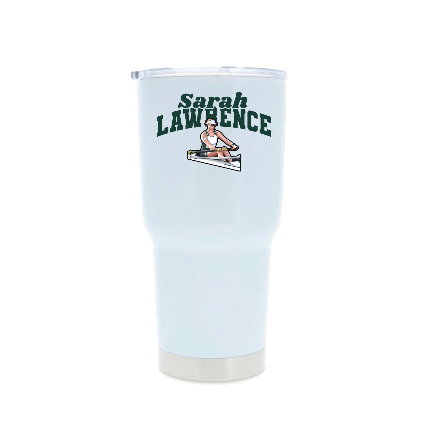 30oz Stainless Steel Tumbler — Signature Arch in White
