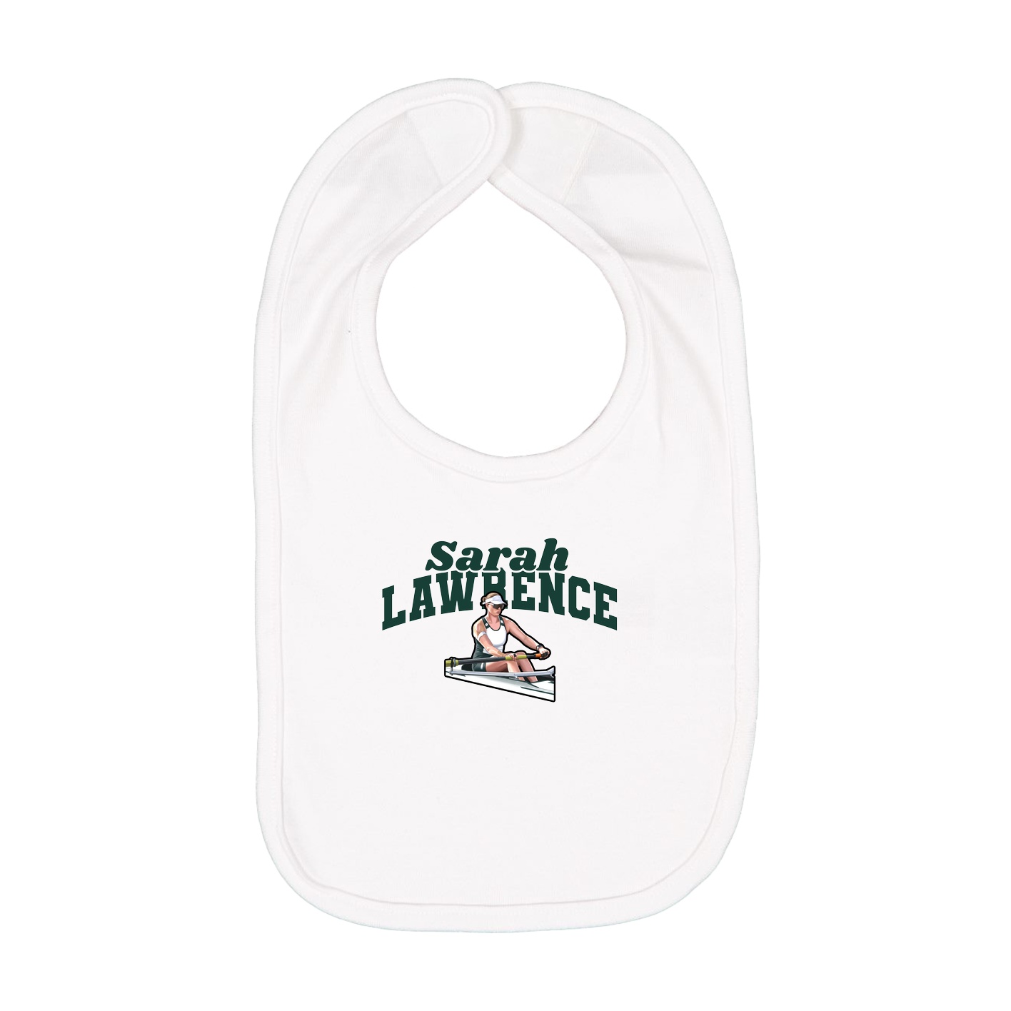 Infant Bib — Signature Arch in White