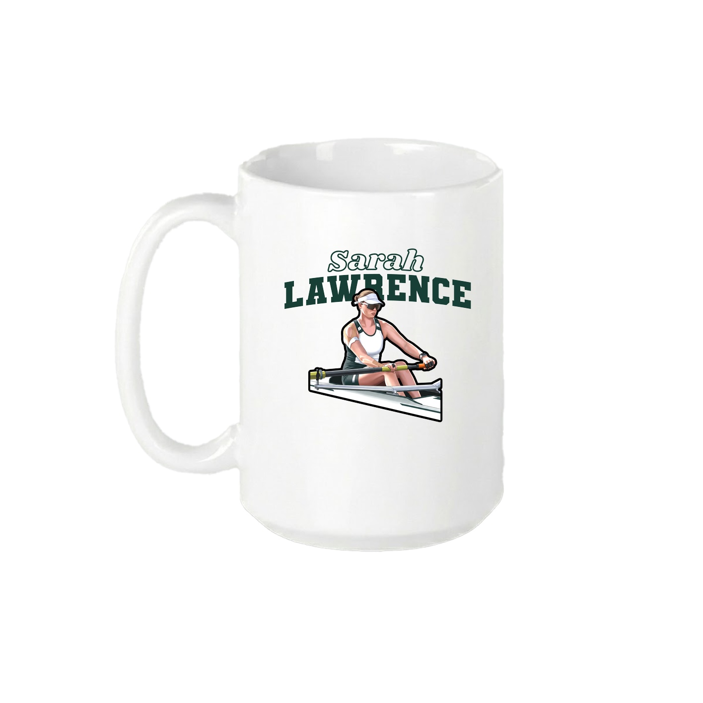 15oz Coffee Mug — Name Arch in White