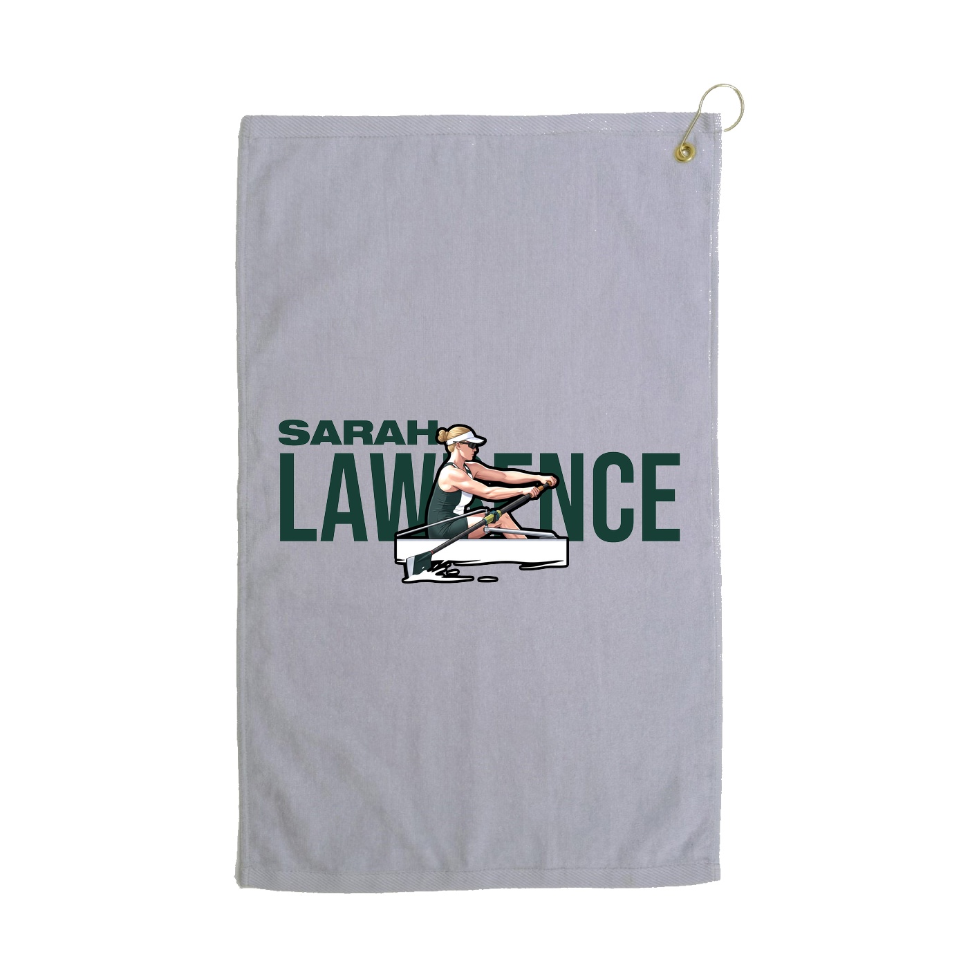 Golf Towel — Player Name in Grey