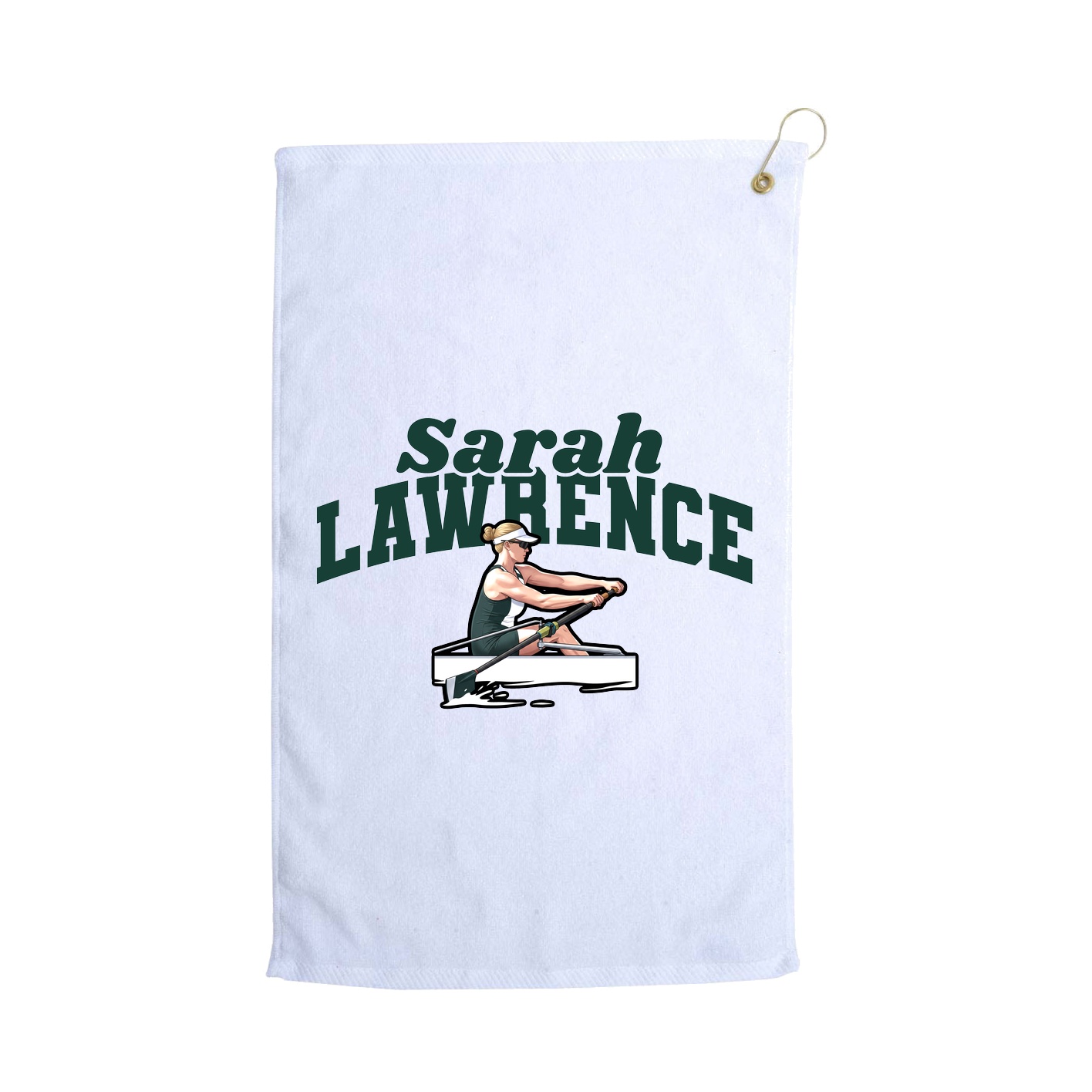 Golf Towel — Signature Arch in White