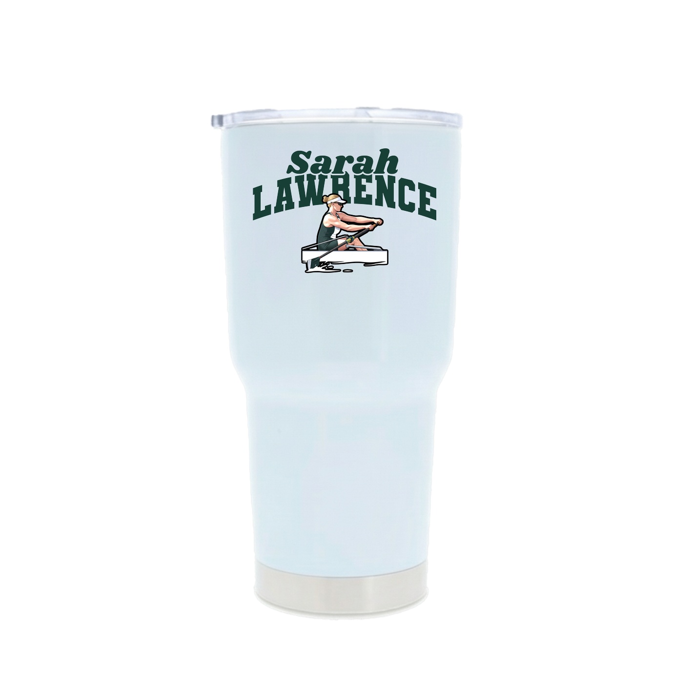 30oz Stainless Steel Tumbler — Signature Arch in White