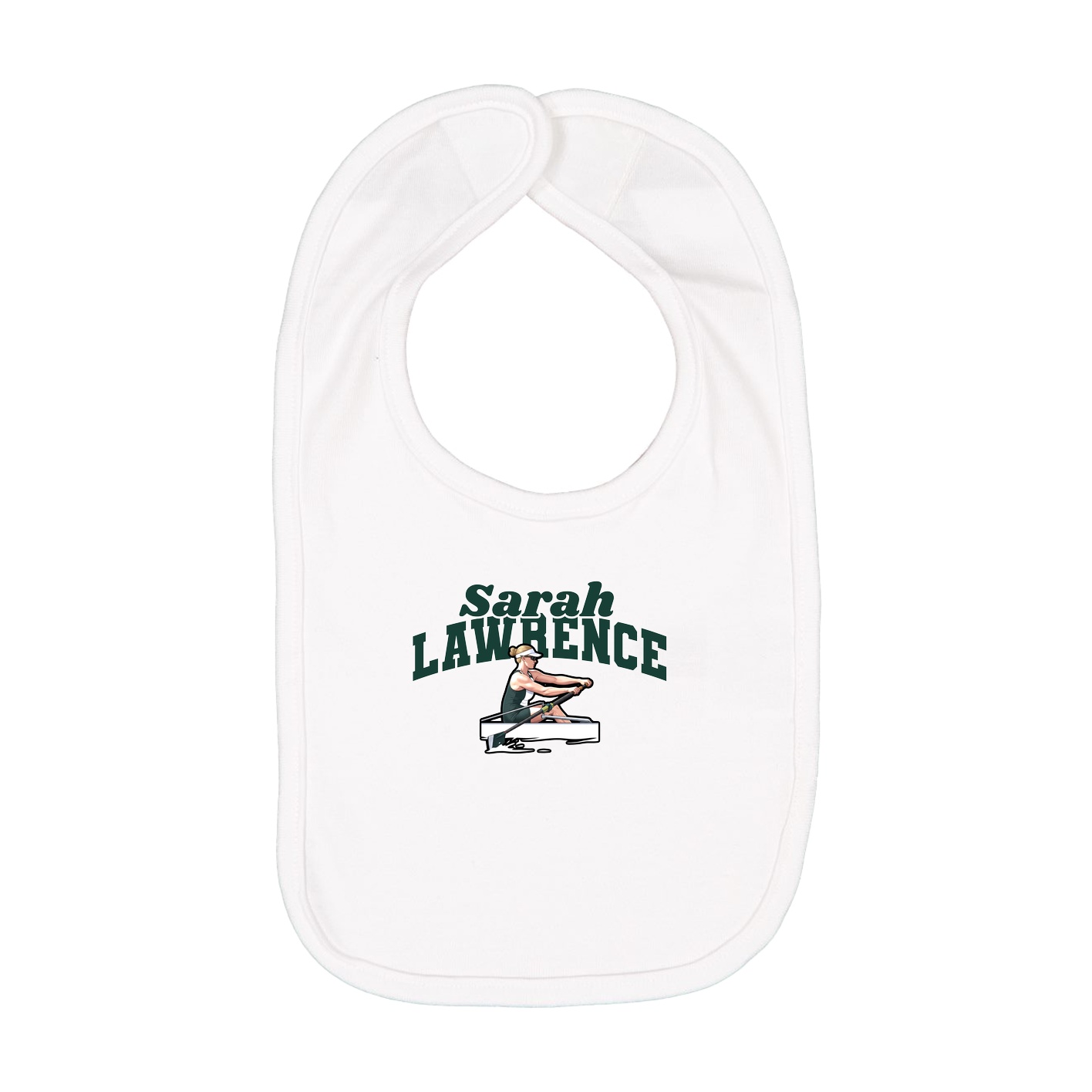 Infant Bib — Signature Arch in White