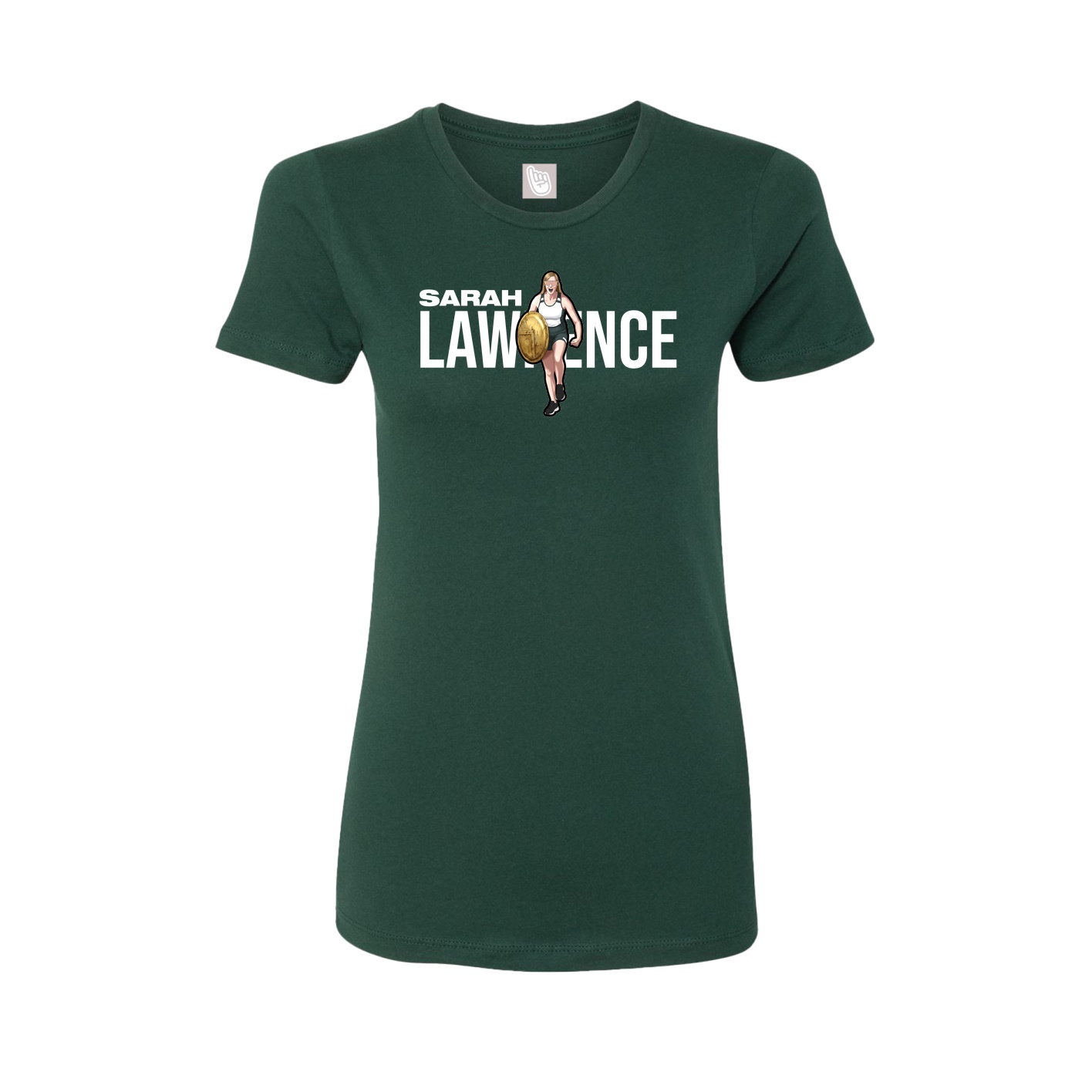 Womens Tee — Player Name in Green