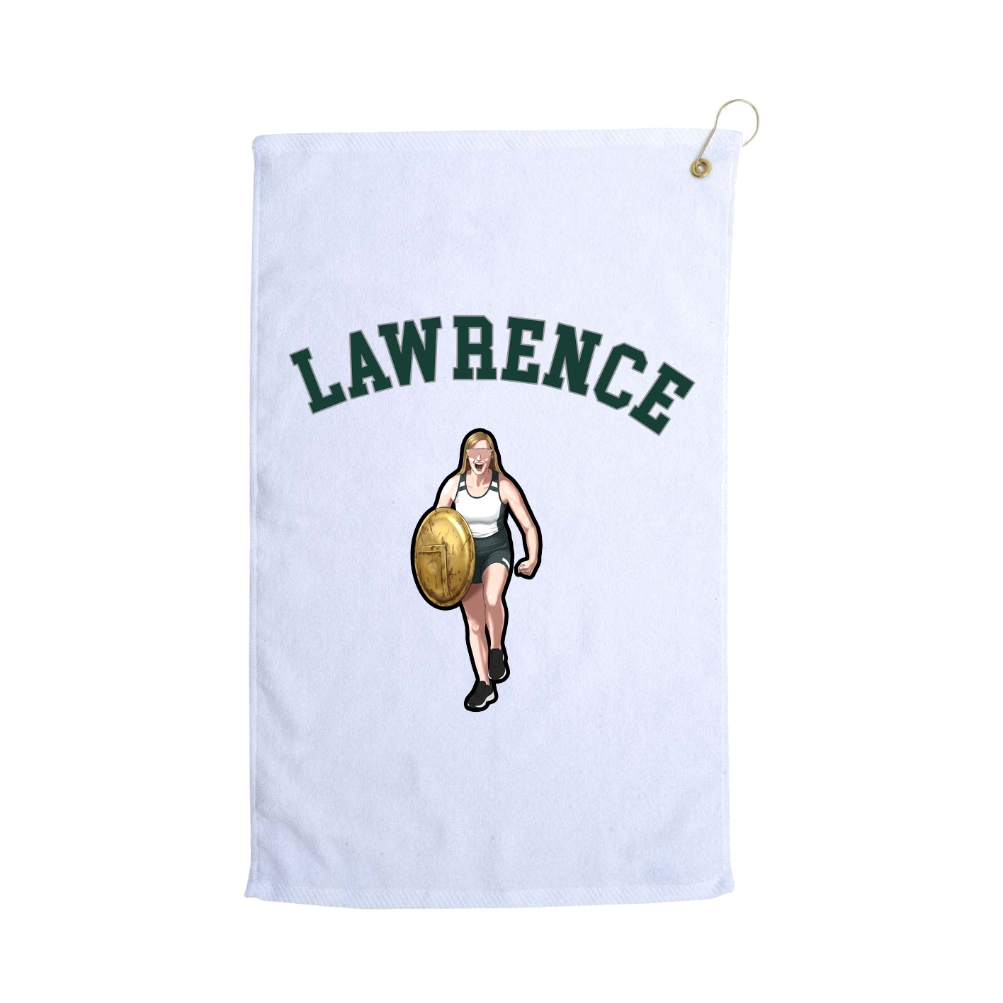 Golf Towel — Shirsey Arch in White