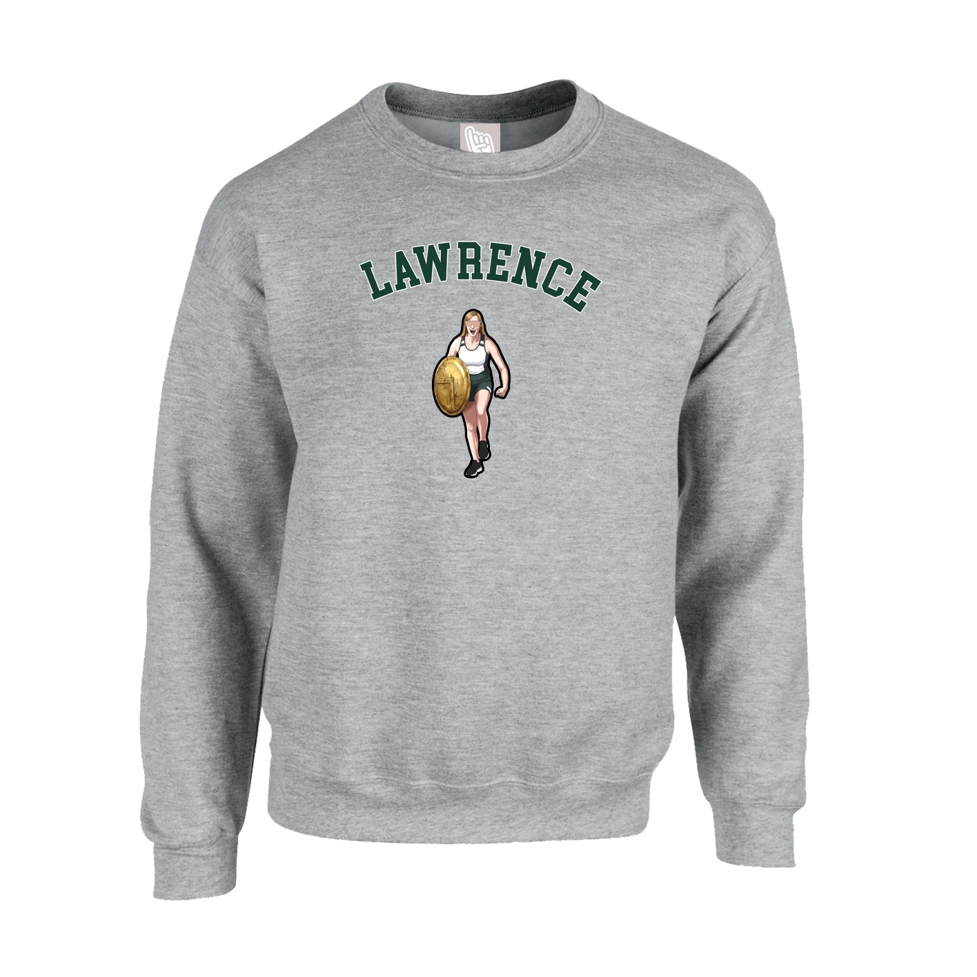 Fleece Crew — Shirsey Arch in Grey