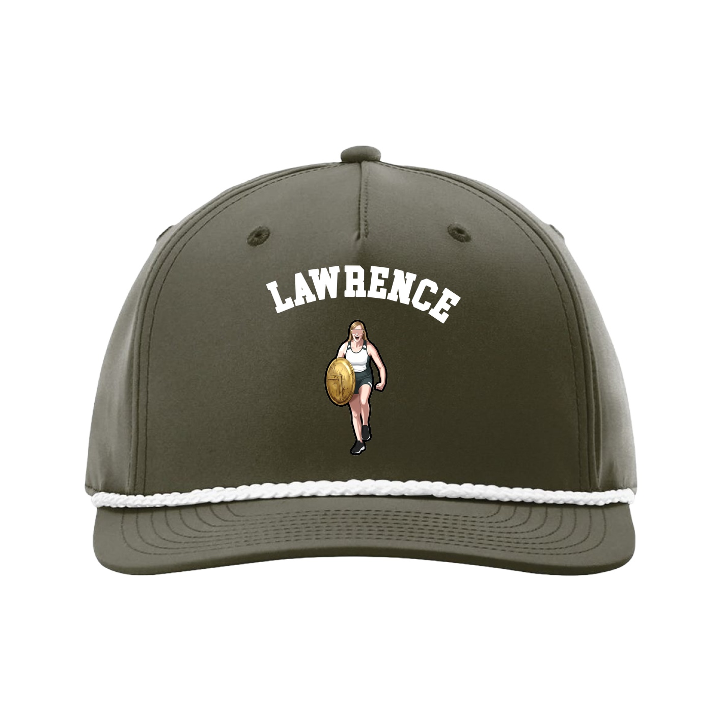 Five-Panel Classic Rope Cap — Shirsey Arch in Green