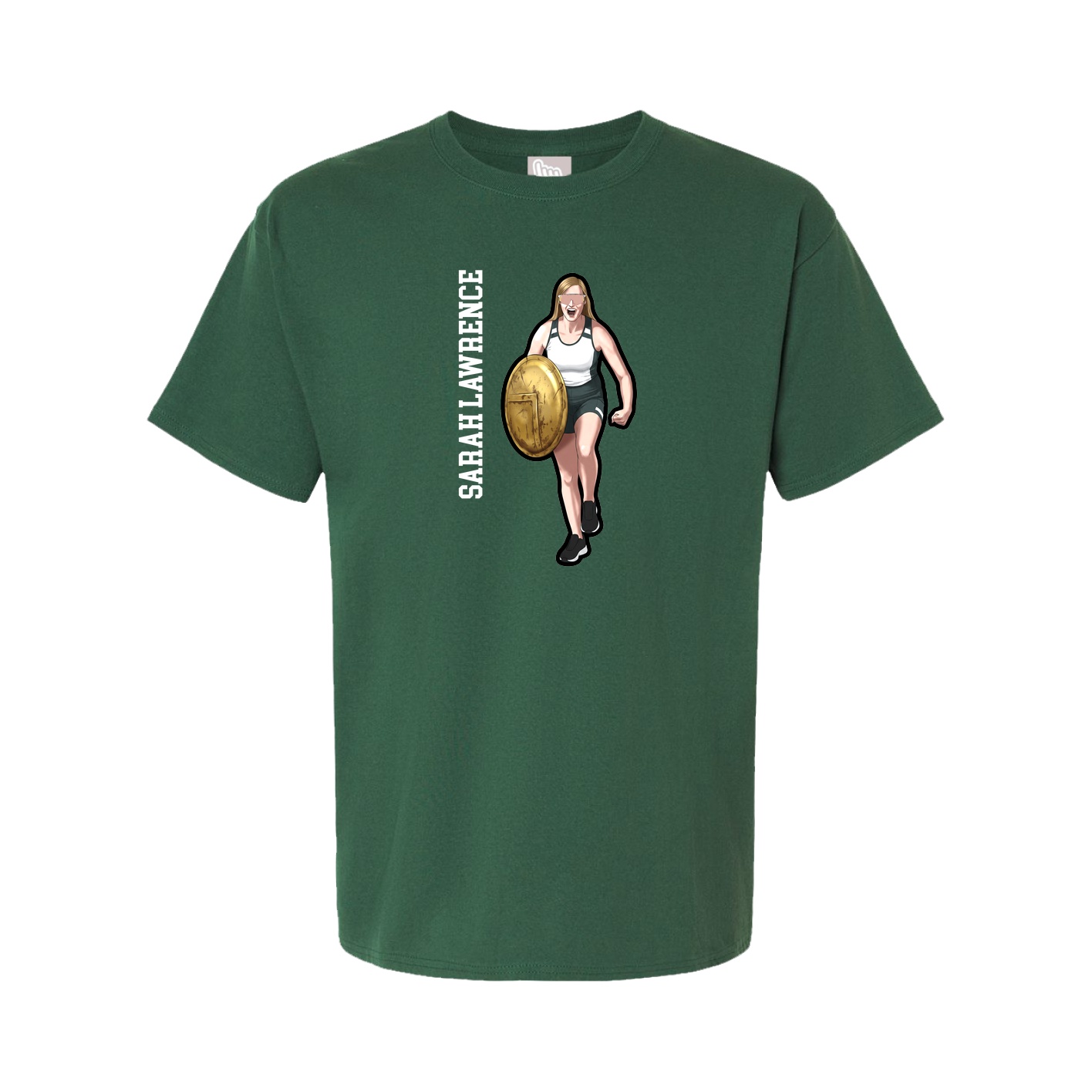 Tee — Name Vertical in Green