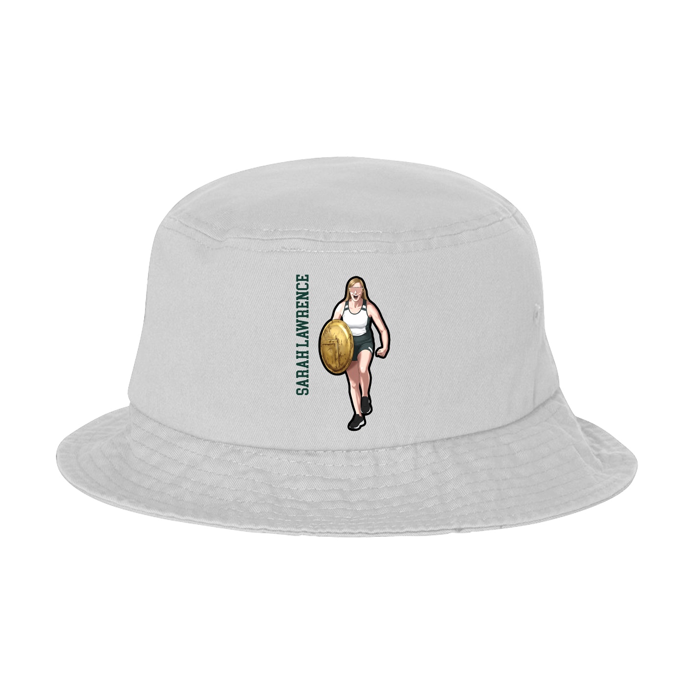 Bucket Cap — Name Vertical in White