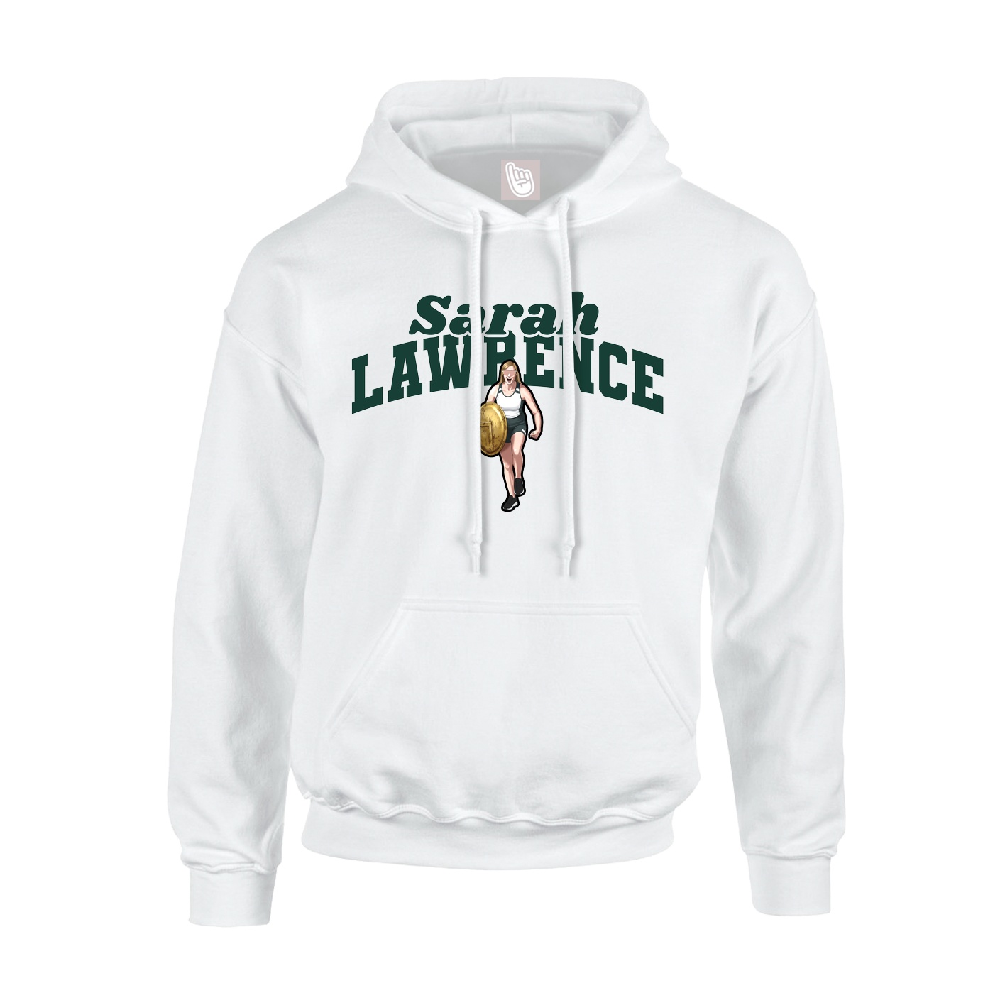 Hoodie — Signature Arch in White
