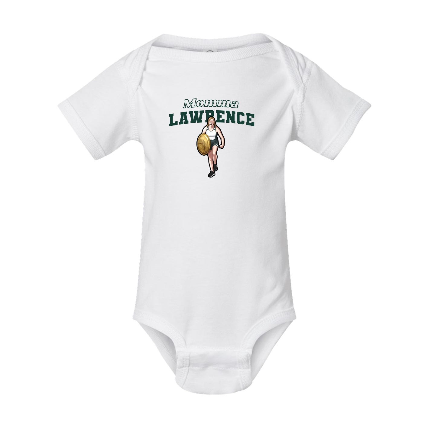 Baby Onesie — Mothers Day Block in White