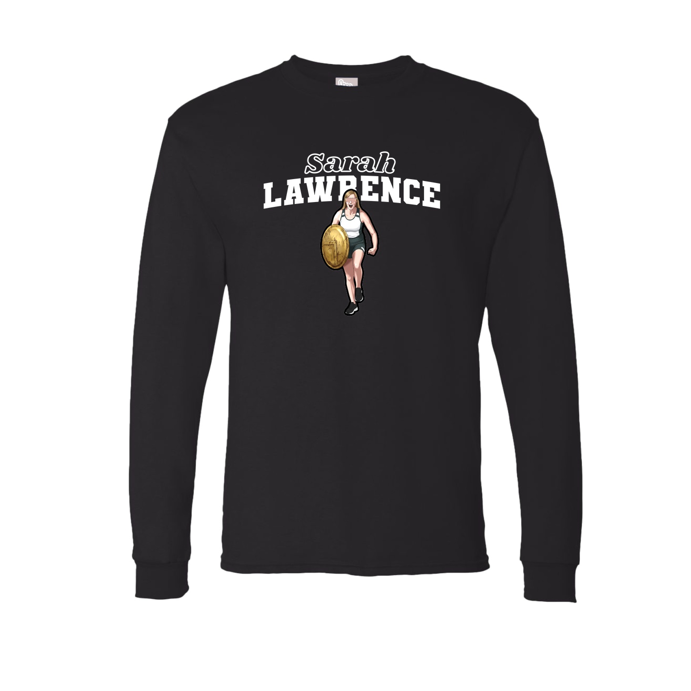 Long Sleeve Tee — Name Arch in Black